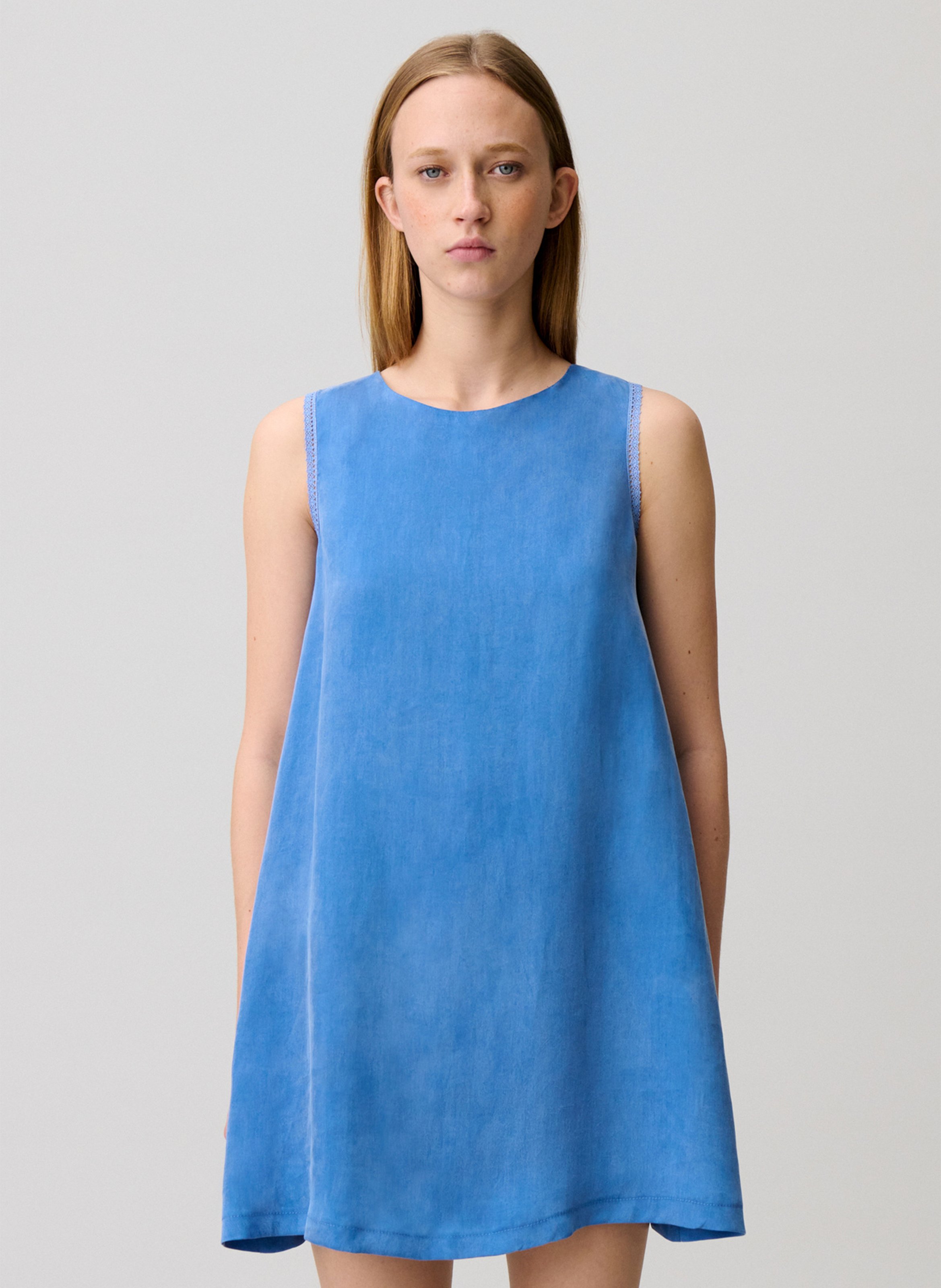 Robe courte sans manches unie CLAUDIE PIERLOT Bleu