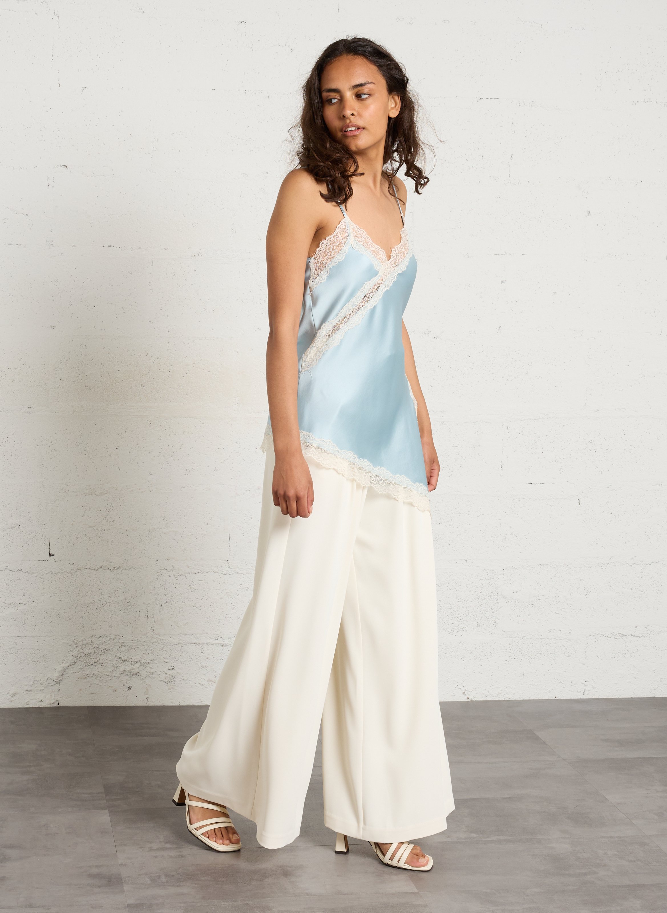 Selena leather high heel sandals BOBBIES White