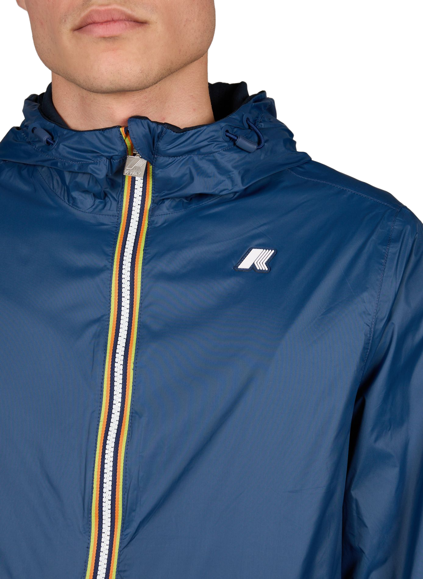 Reversible lightweight cotton jacket K-WAY Blue