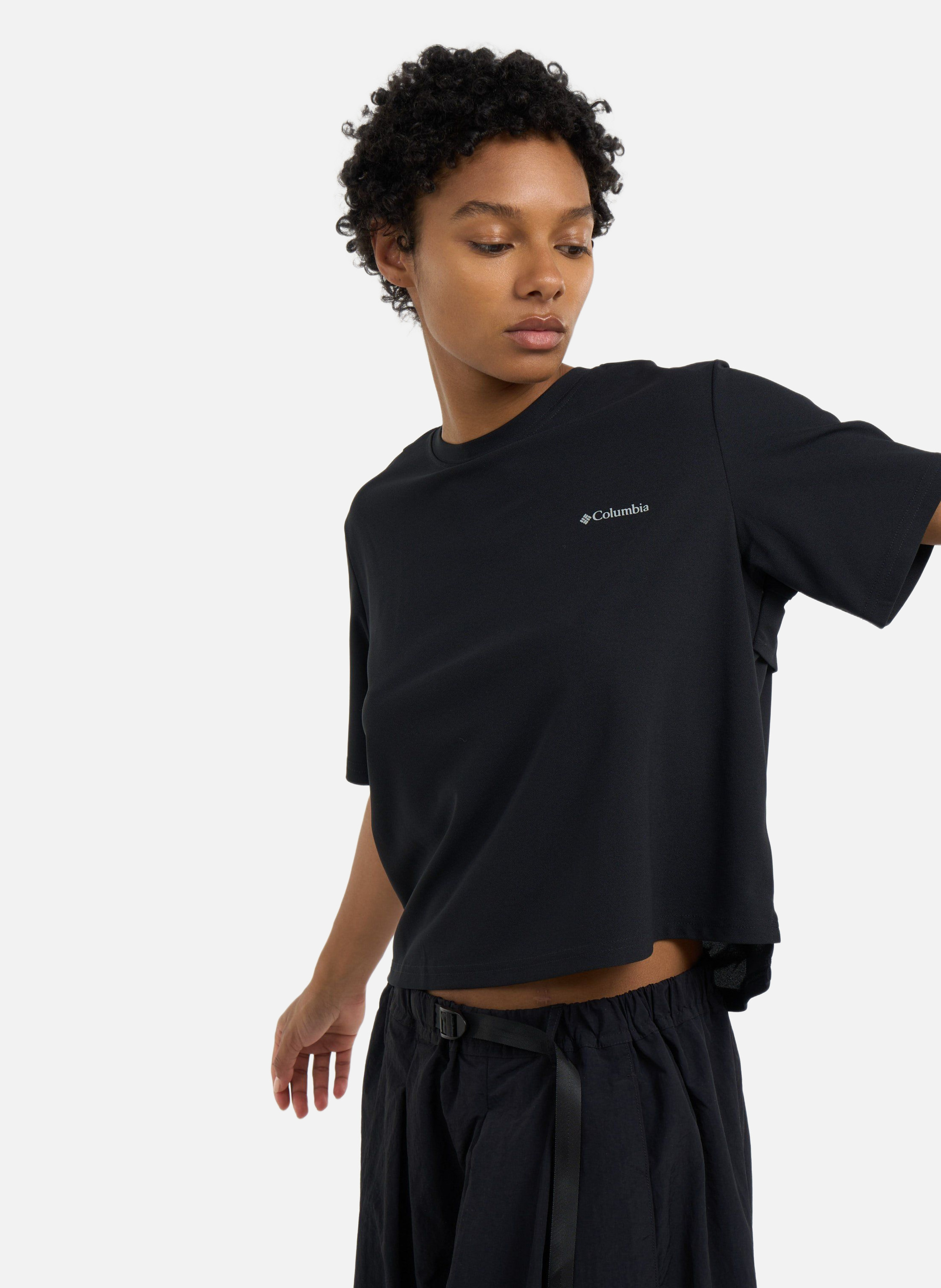 T-shirt chill creek pique ss tee COLUMBIA Noir