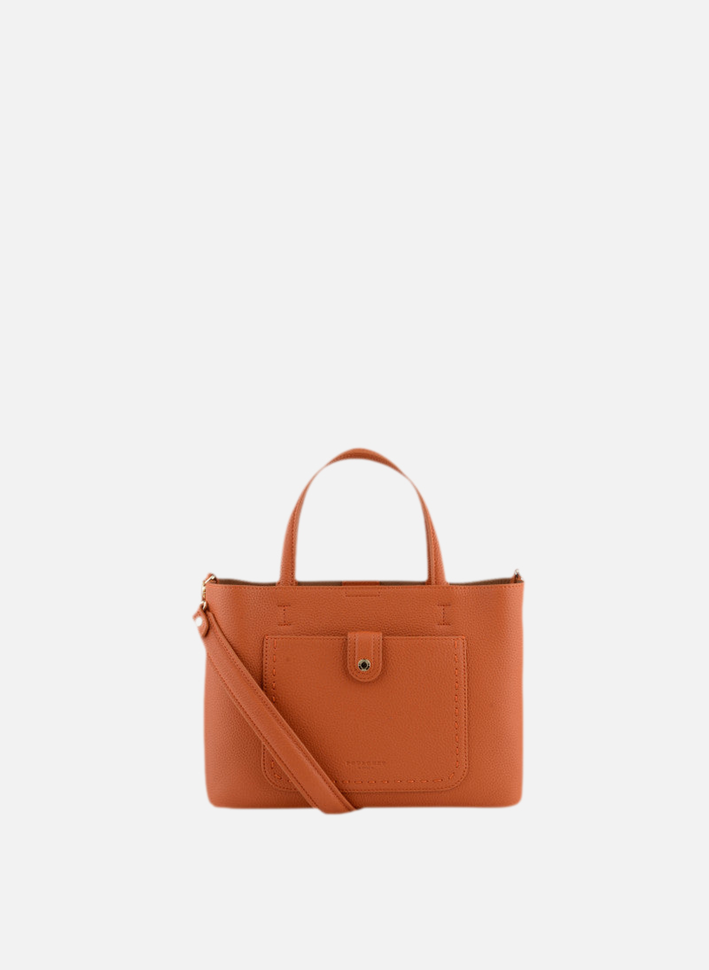 Bride soft | sac à main en cuir de vachette POURCHET Orange
