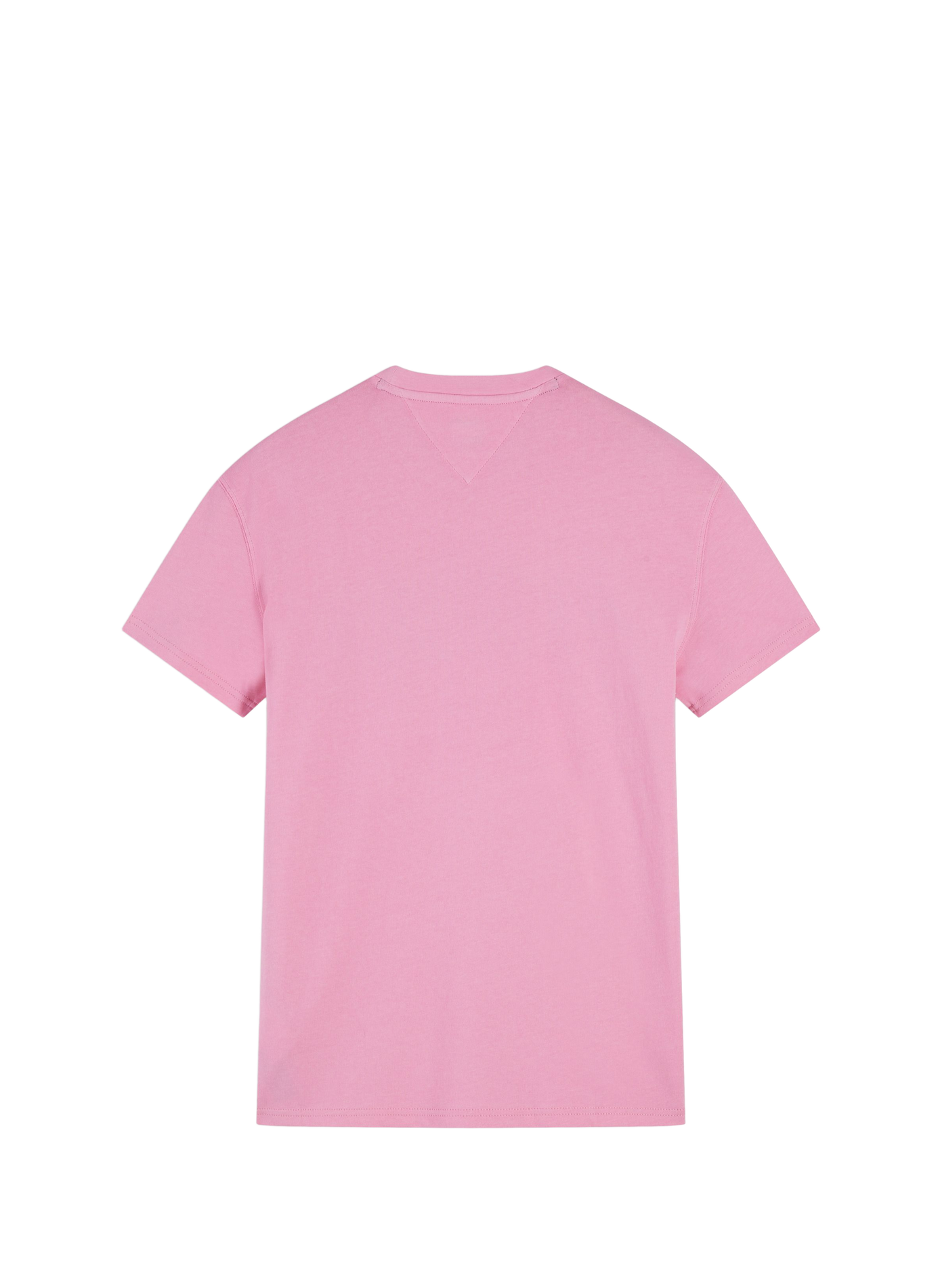 T-shirt droit à logo en coton TOMMY HILFIGER Rose