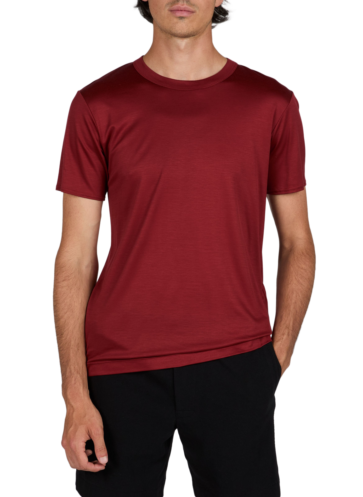 Round neck T-shirt OMAR AFRIDI Red