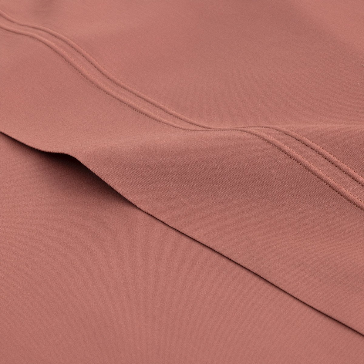 Drap plat en satin, triomphe | Marron YVES DELORME Maison