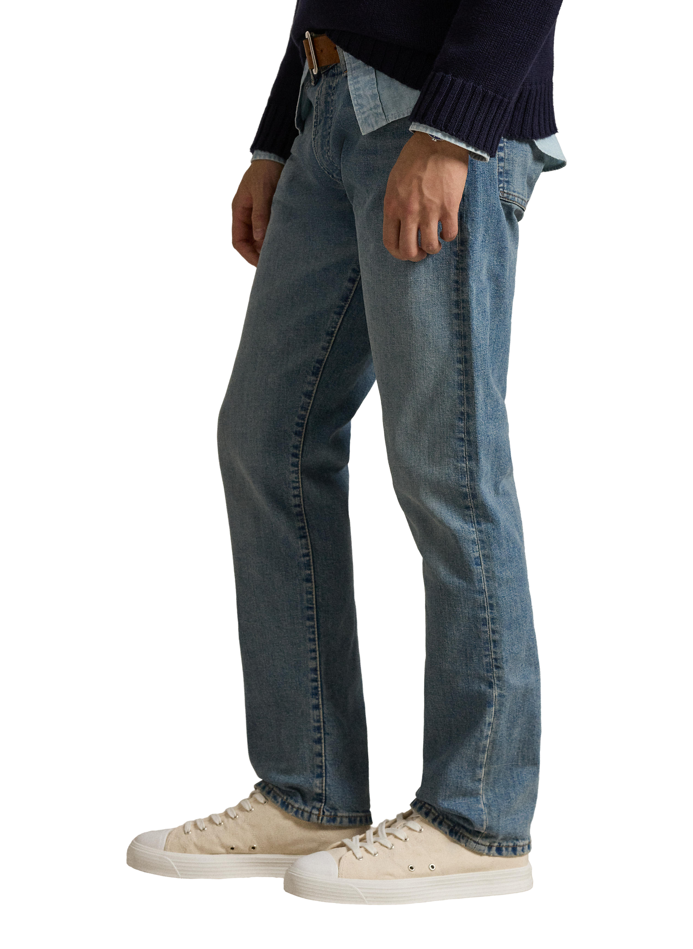 Straight-leg cotton-blend jeans POLO RALPH LAUREN Blue