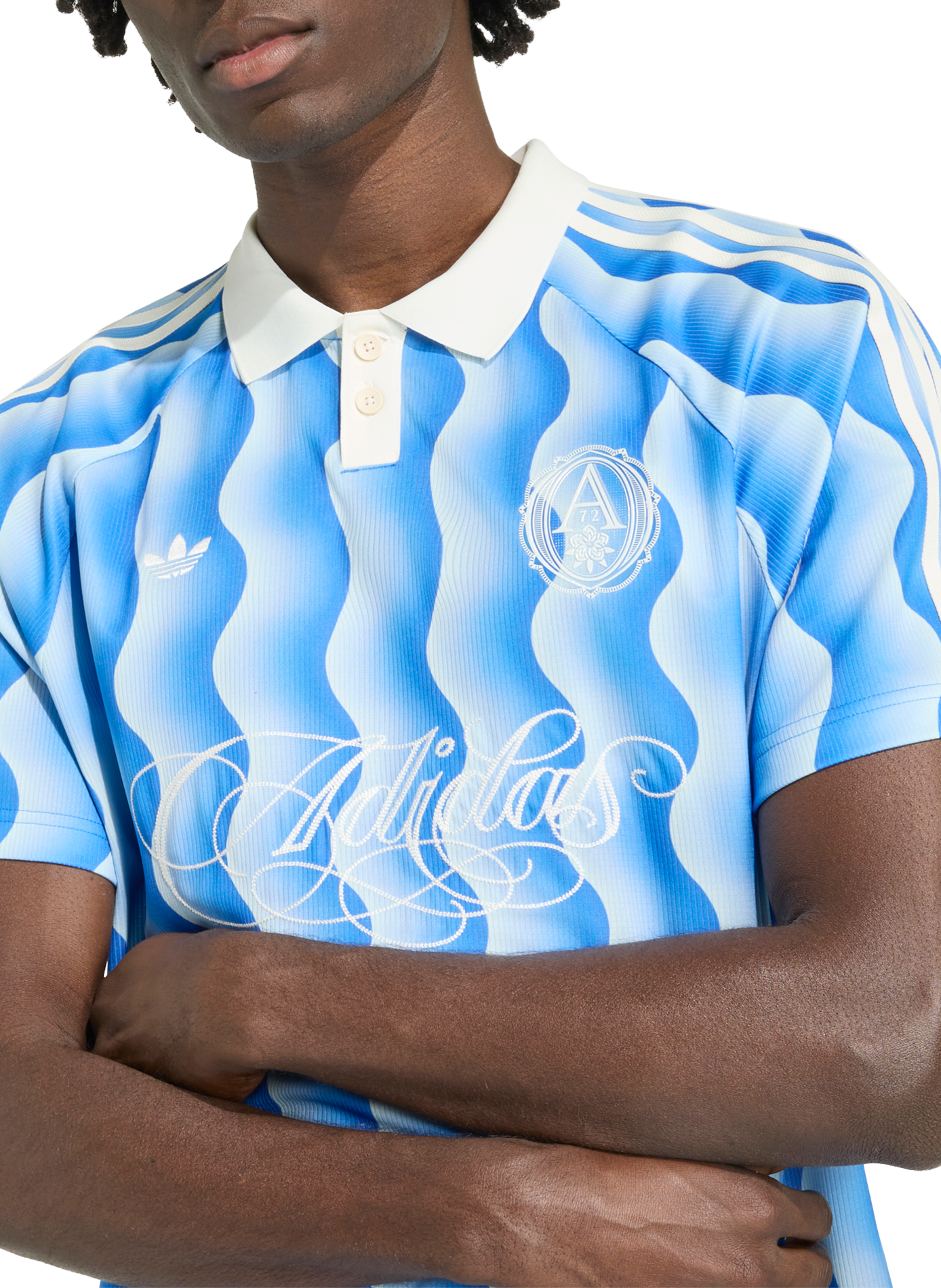 Maillot de sport à imprimé ADIDAS Bleu
