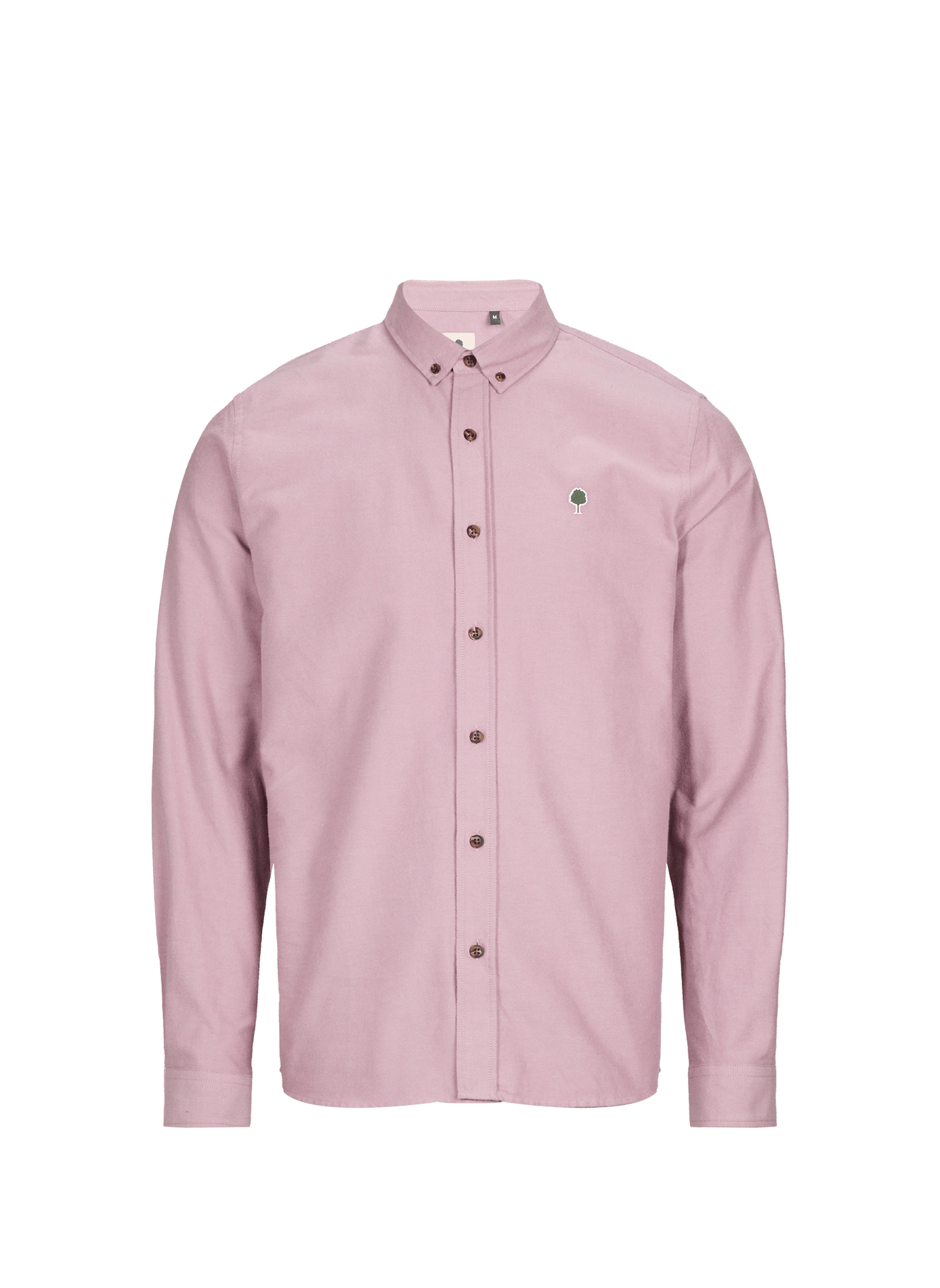 Straight Fit Button-Down Cotton Shirt FAGUO Red