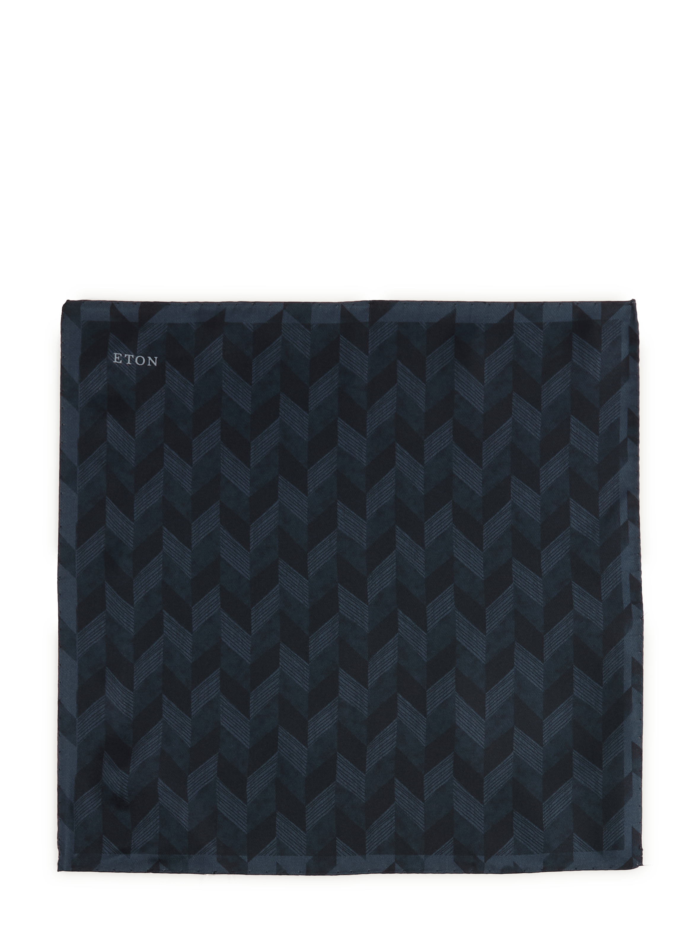 Printed silk floaty scarf ETON Black