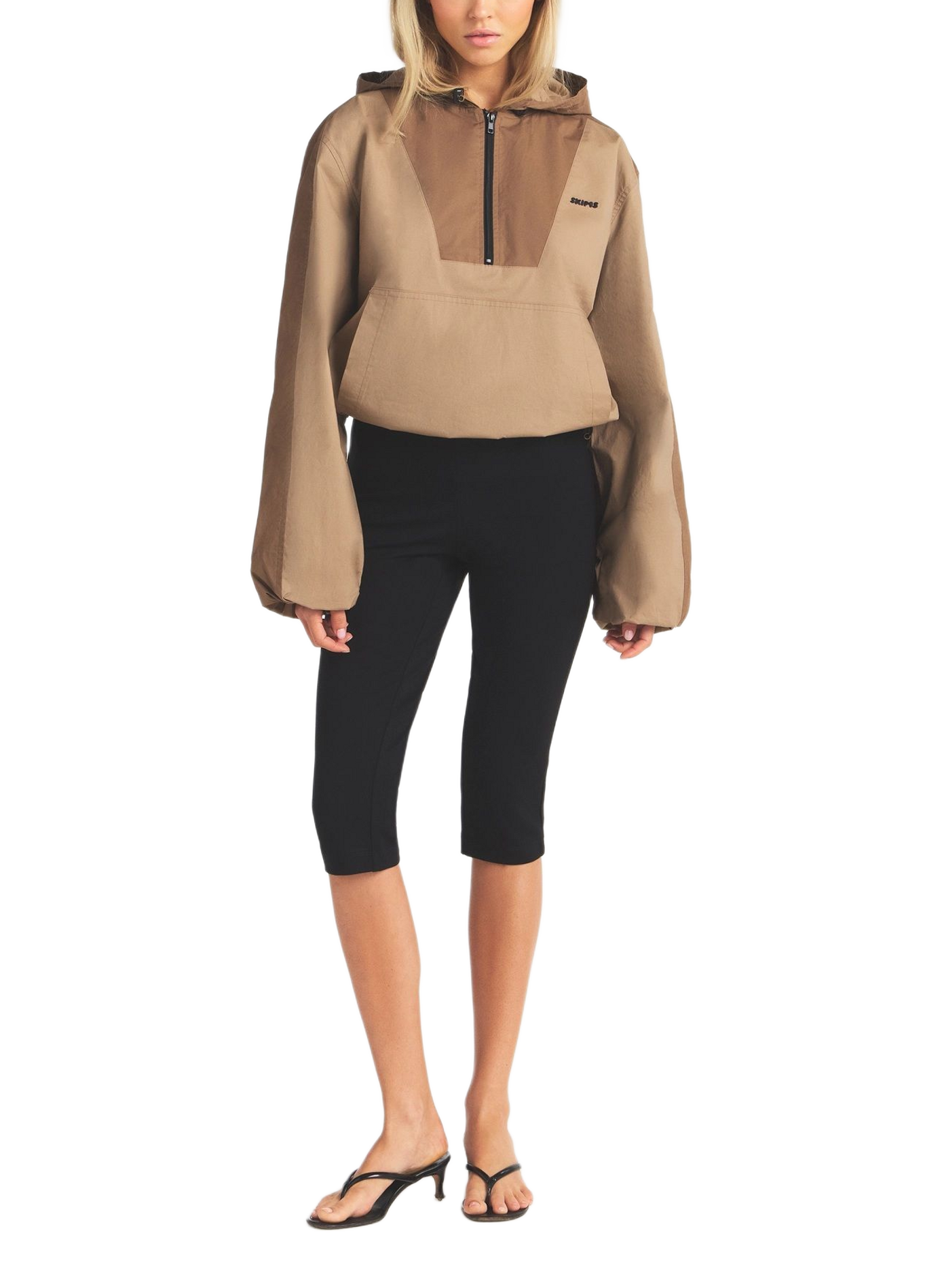 Sweat court en coton mélangé SKIMS Beige