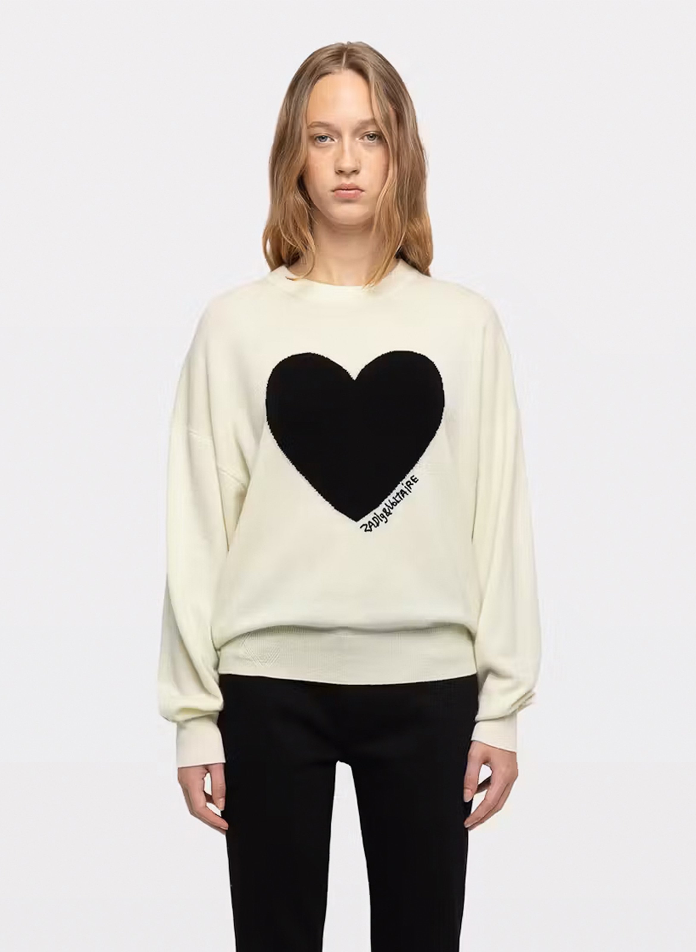 Ruime trui met patroon van wol en kasjmier Soulo ZADIG&VOLTAIRE Beige