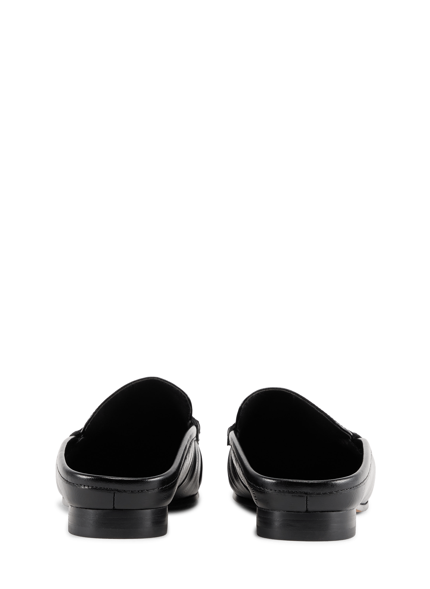 Mules mocassins Louella en cuir froissé SAM EDELMAN Noir