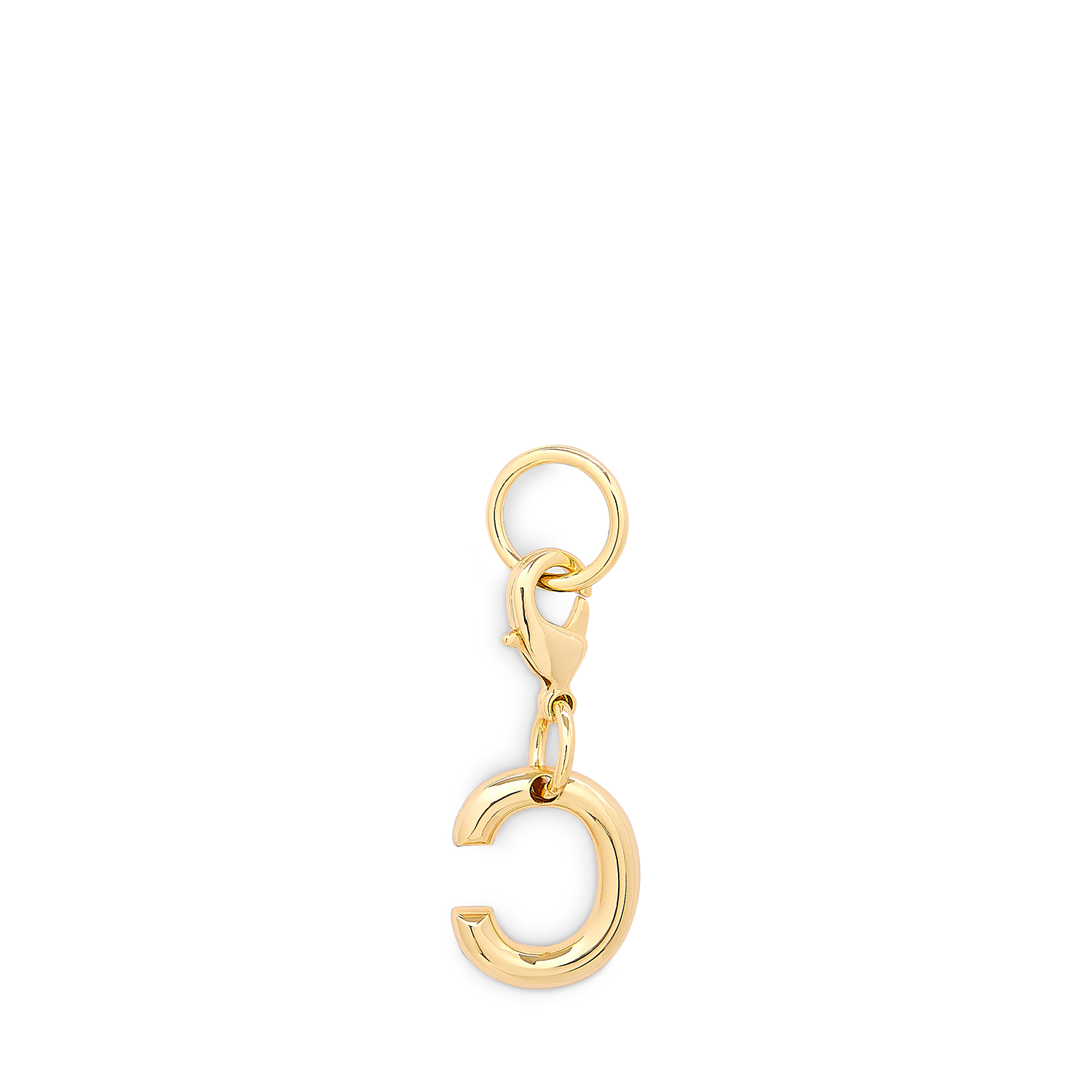 Gouden metalen Lancel-pin - letter C. LANCEL Goud