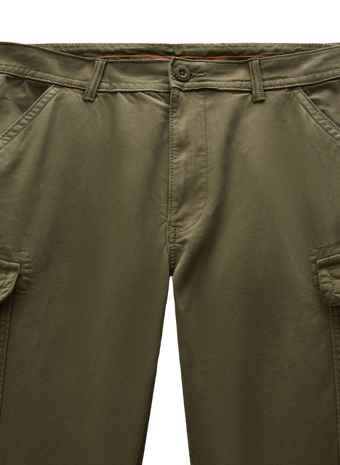 Plain straight-leg pocket trousers NAPAPIJRI Khaki
