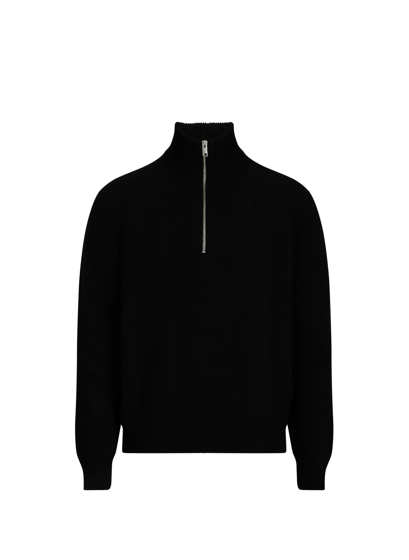 Jersey de cuello alto con cremallera de lana AIGLE Negro