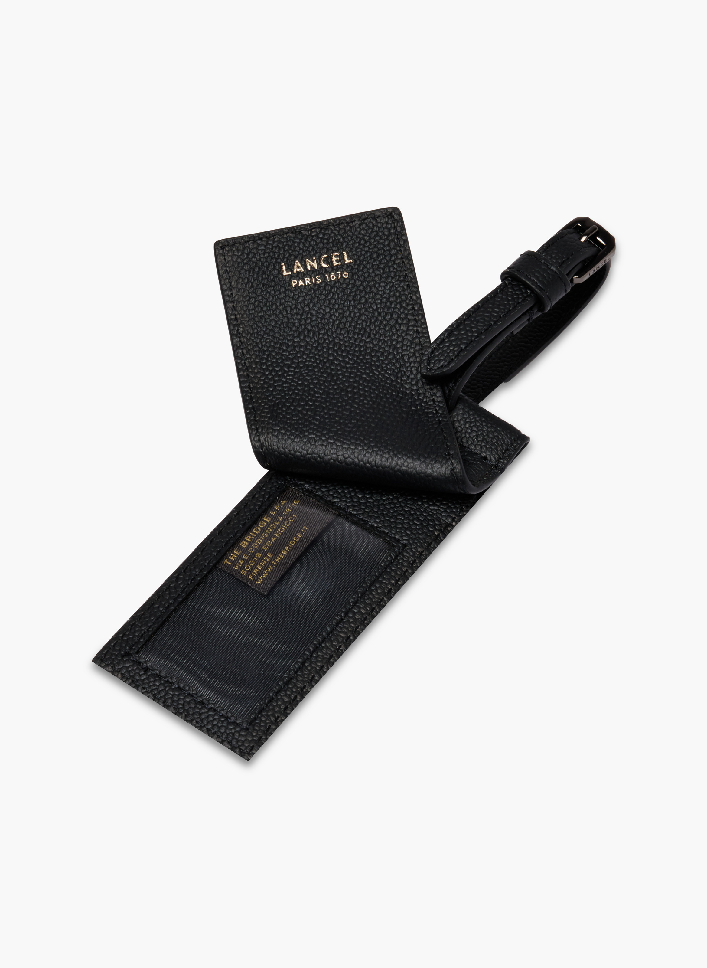 Porte-adresse charlie de lancel en cuir LANCEL Noir