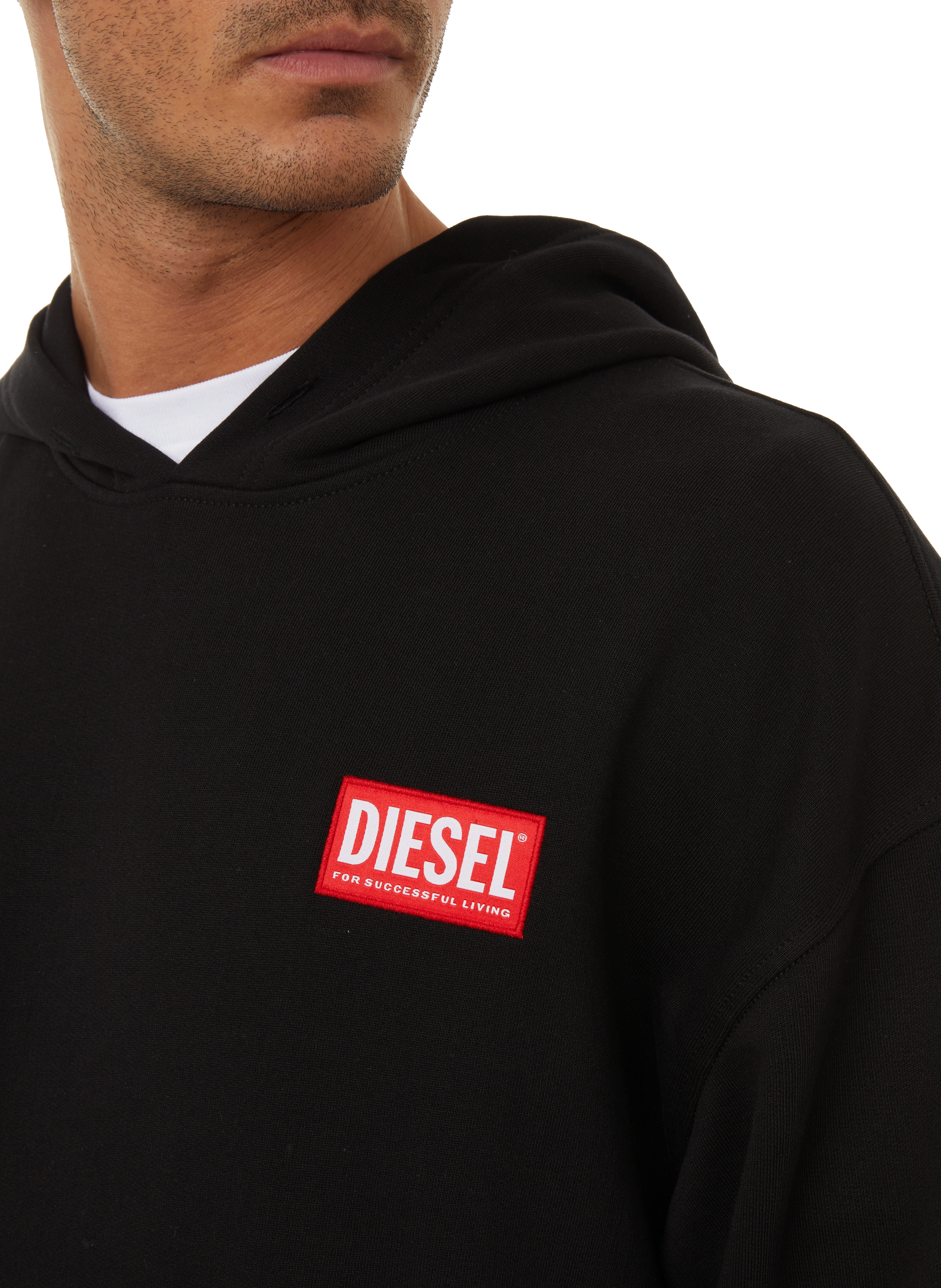 Hoodie en coton  DIESEL Noir