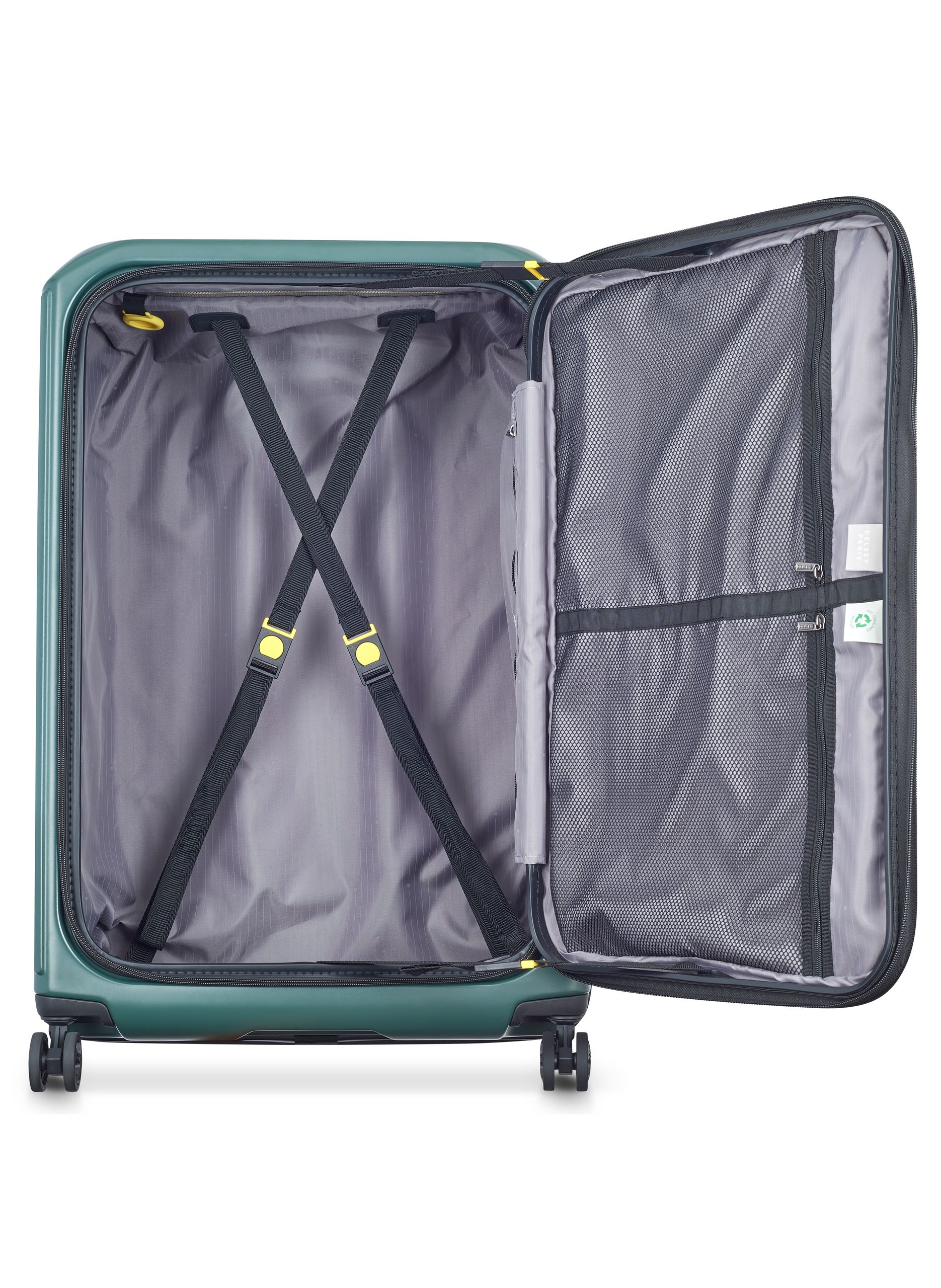 Valise soute rigide taille xl - securitime zip DELSEY PARIS Vert