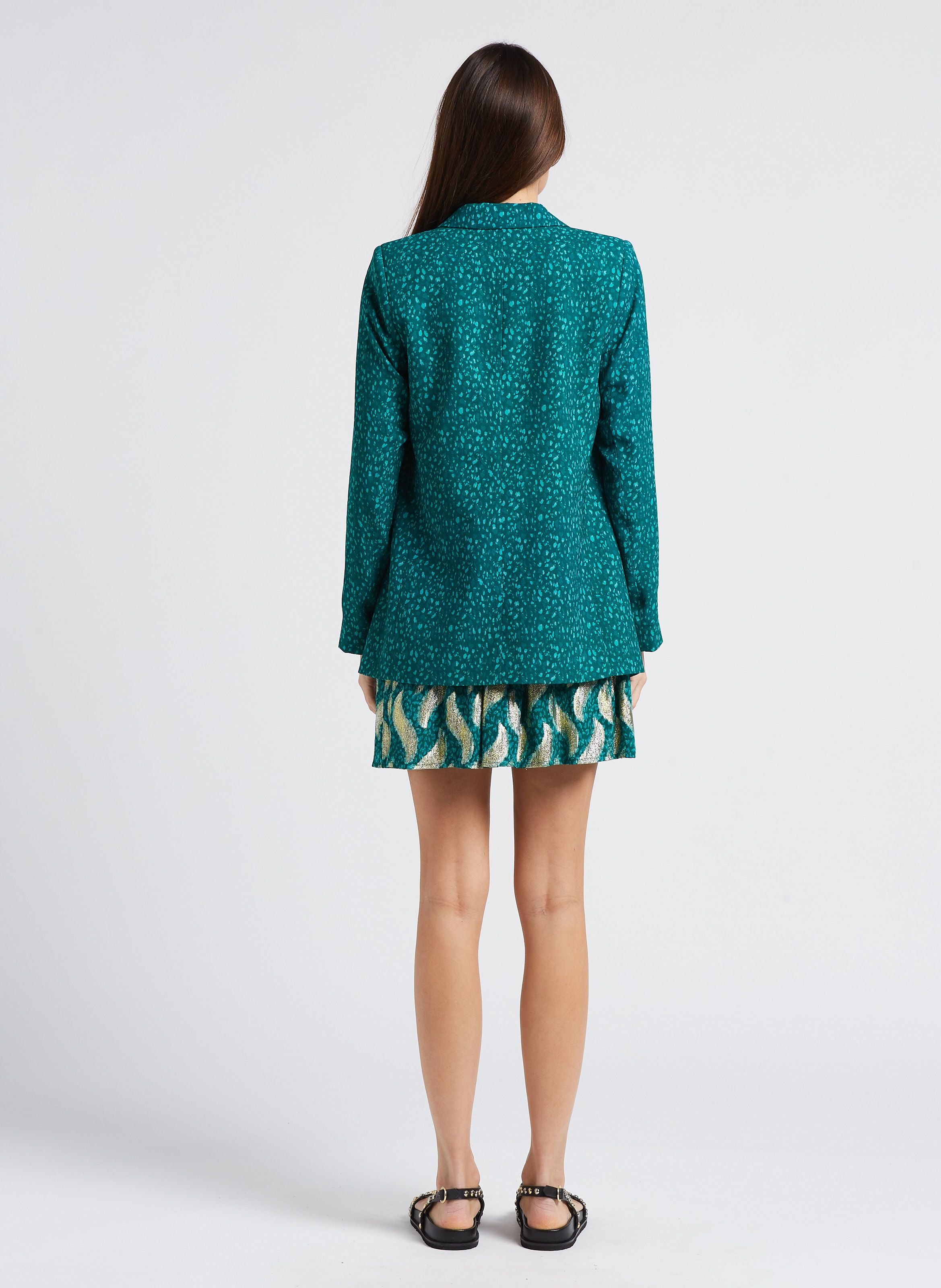 Top col rond à clous IKKS Noir