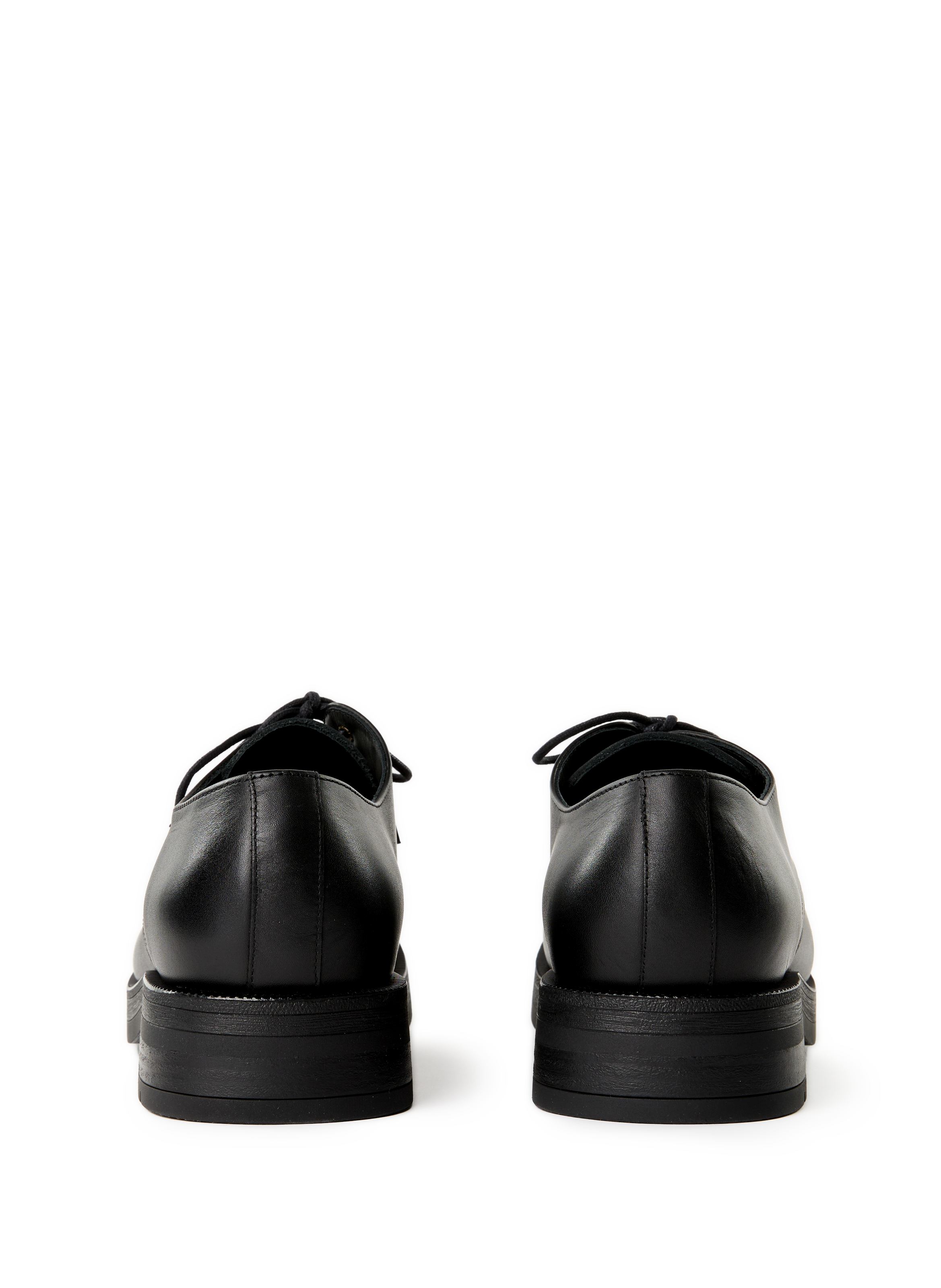 Calfskin leather lace-up loafers KLEMAN Black