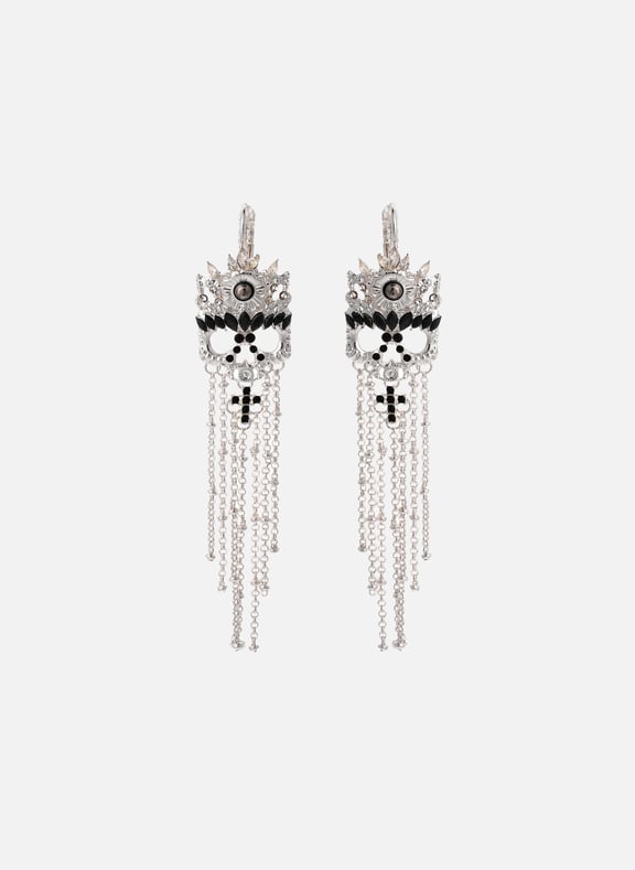 Boucles d'oreilles avec cabochon et chaînes pour oreilles percées ryder Argent by HIPANEMA HIPANEMA Boucles d'oreilles avec cabochon et chaînes pour oreilles percées ryder Argent