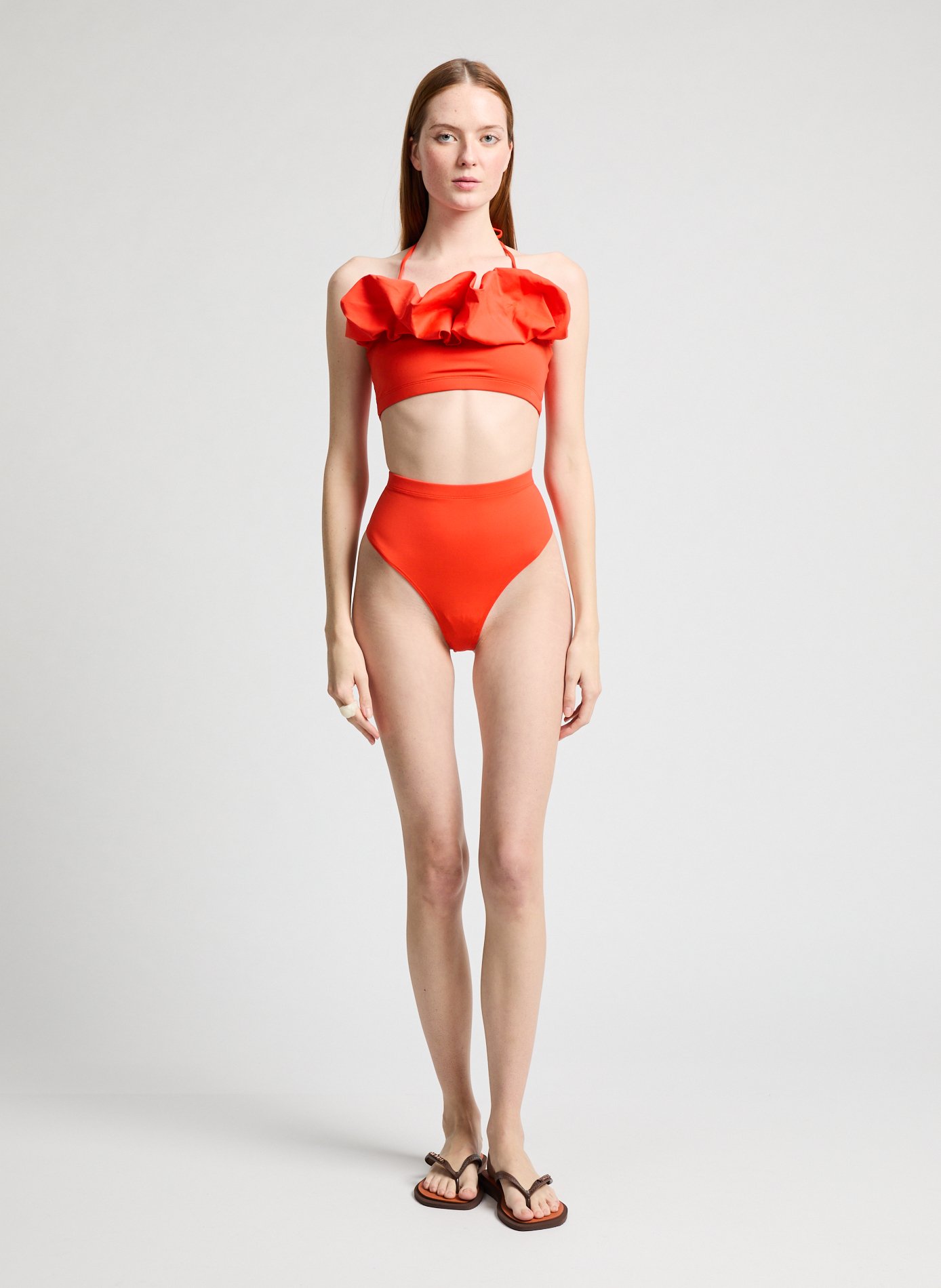 Aurora two-piece swimsuit MAIO PARIS Orange