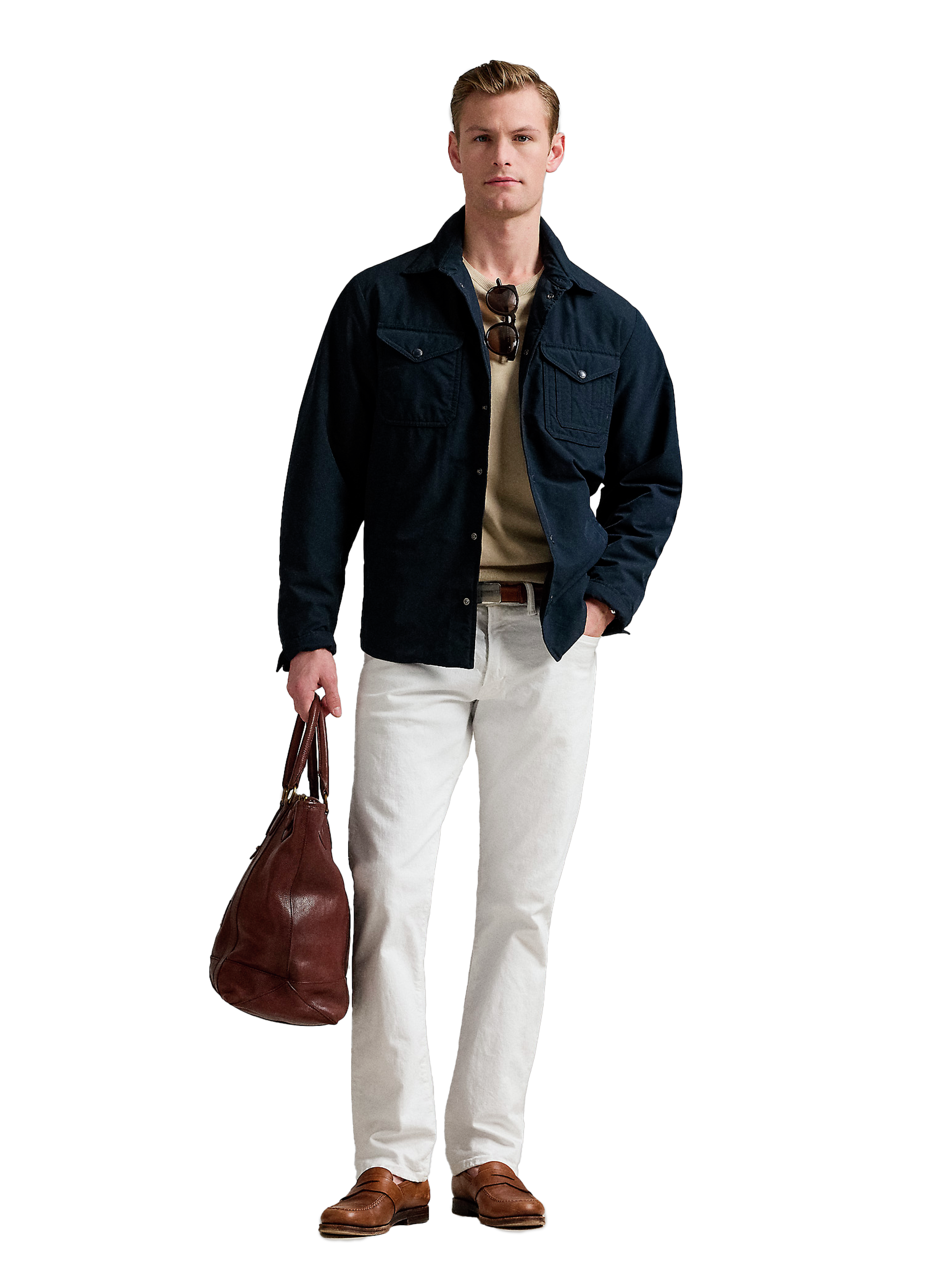 Lightweight jacket in blended nylon POLO RALPH LAUREN Blue