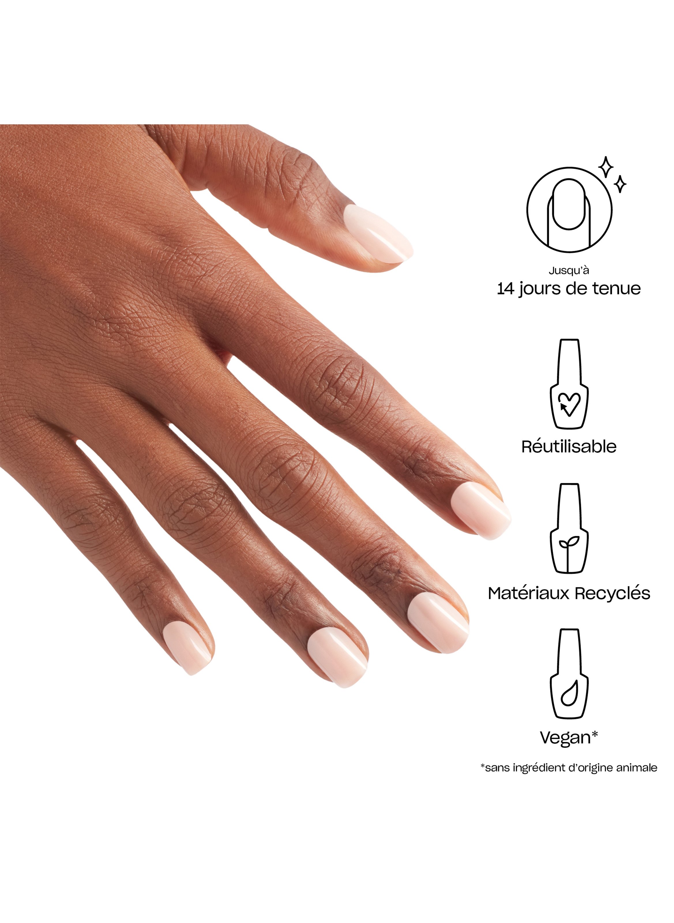 Mimosas for Mr. and Mrs. - Reusable fake nails OPI Anr41s