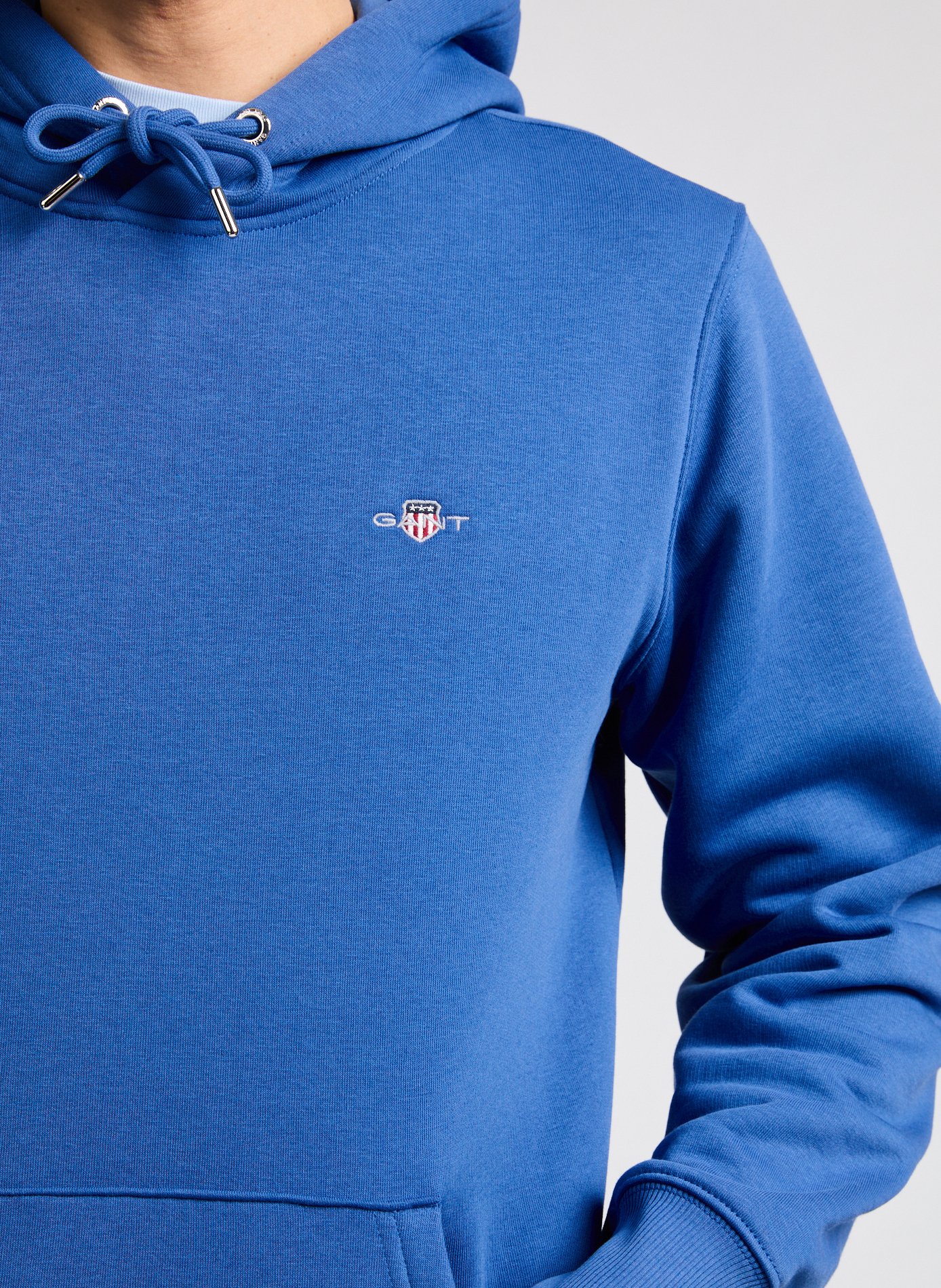 Hoodie en coton GANT Bleu