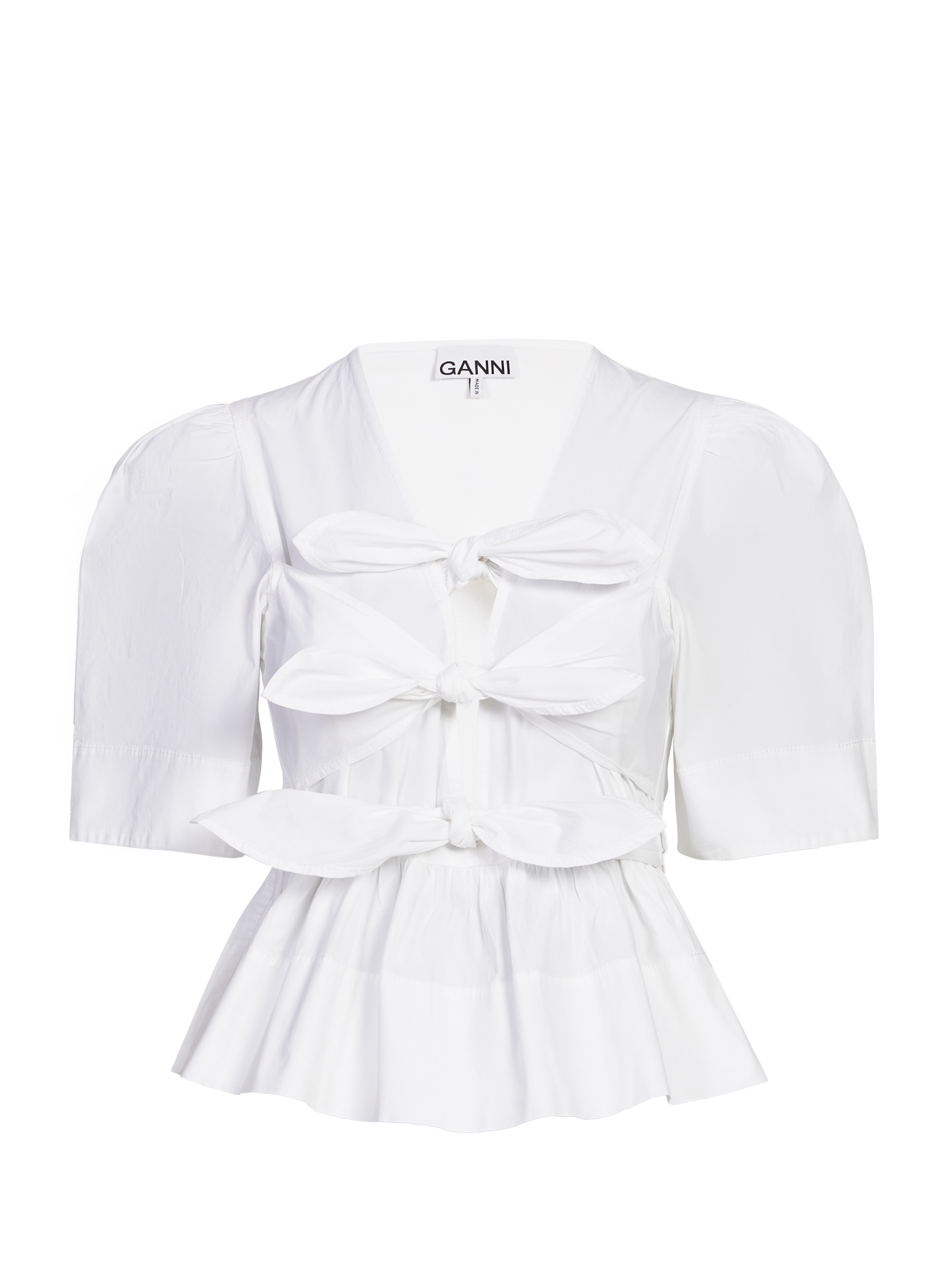 Cotton Blouse GANNI White