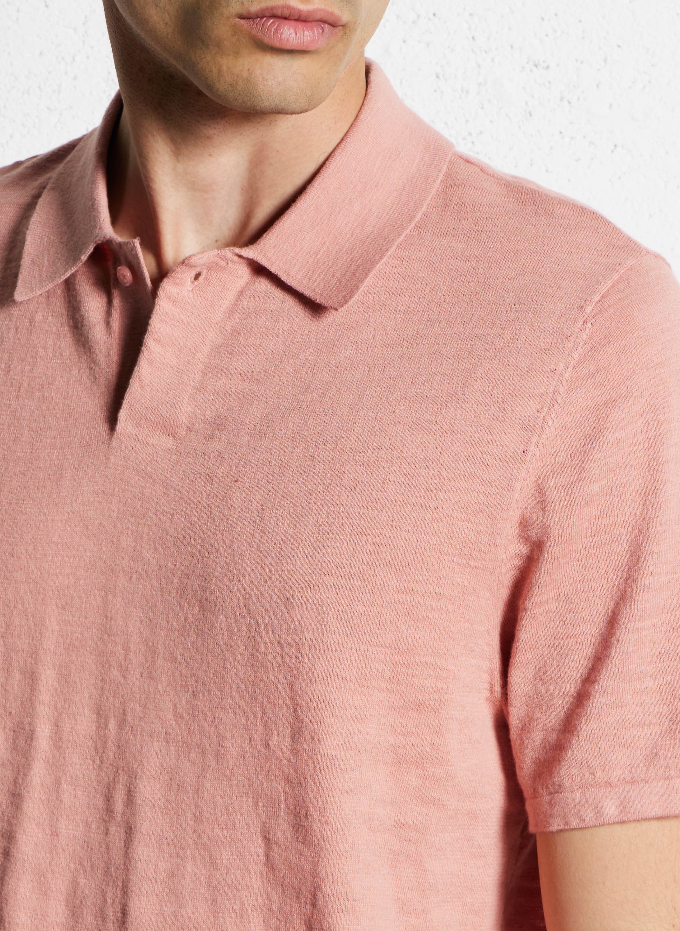 Polo manches courtes IKKS Rose