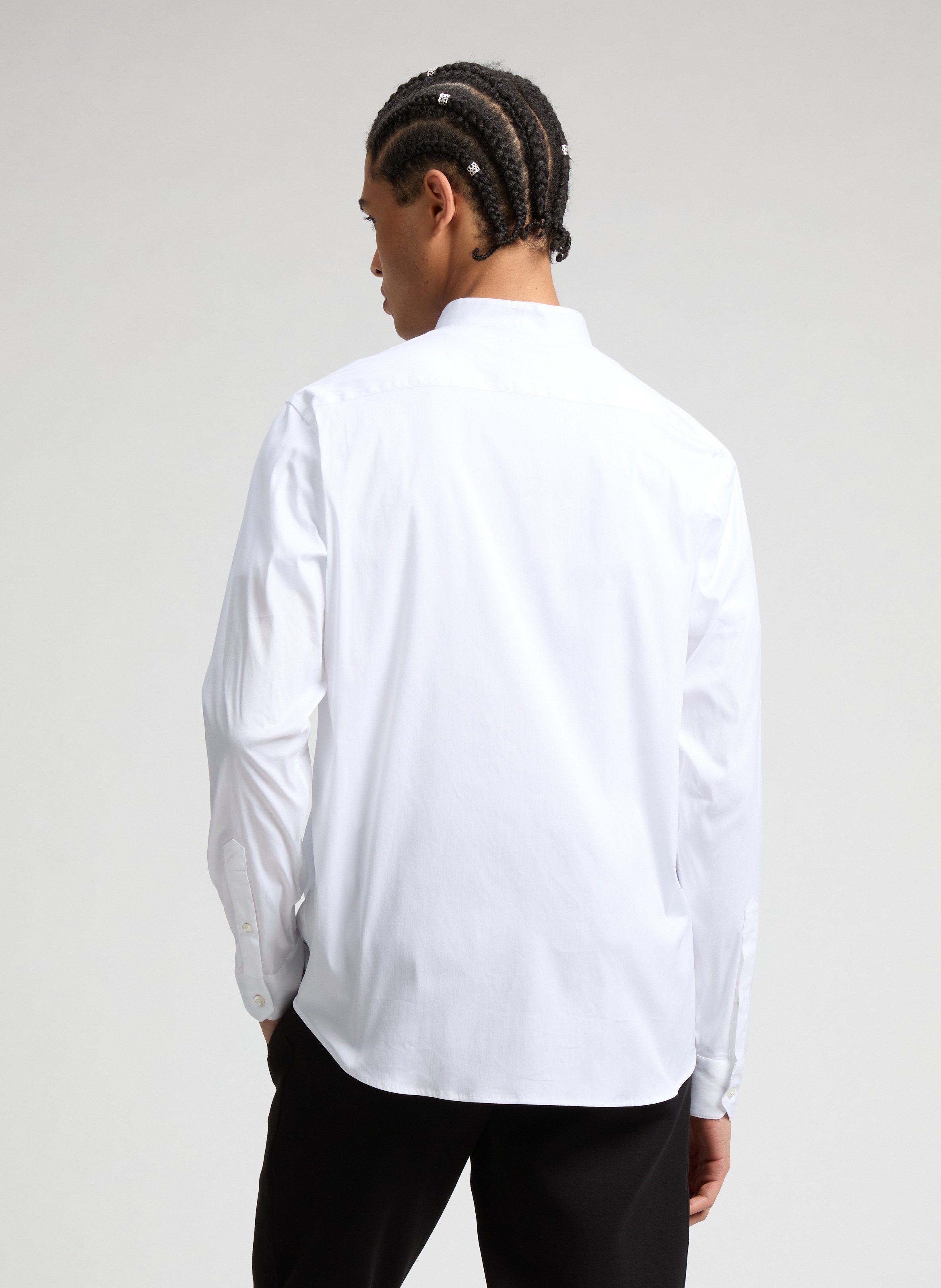 Cotton blend shirt EMPORIO ARMANI White