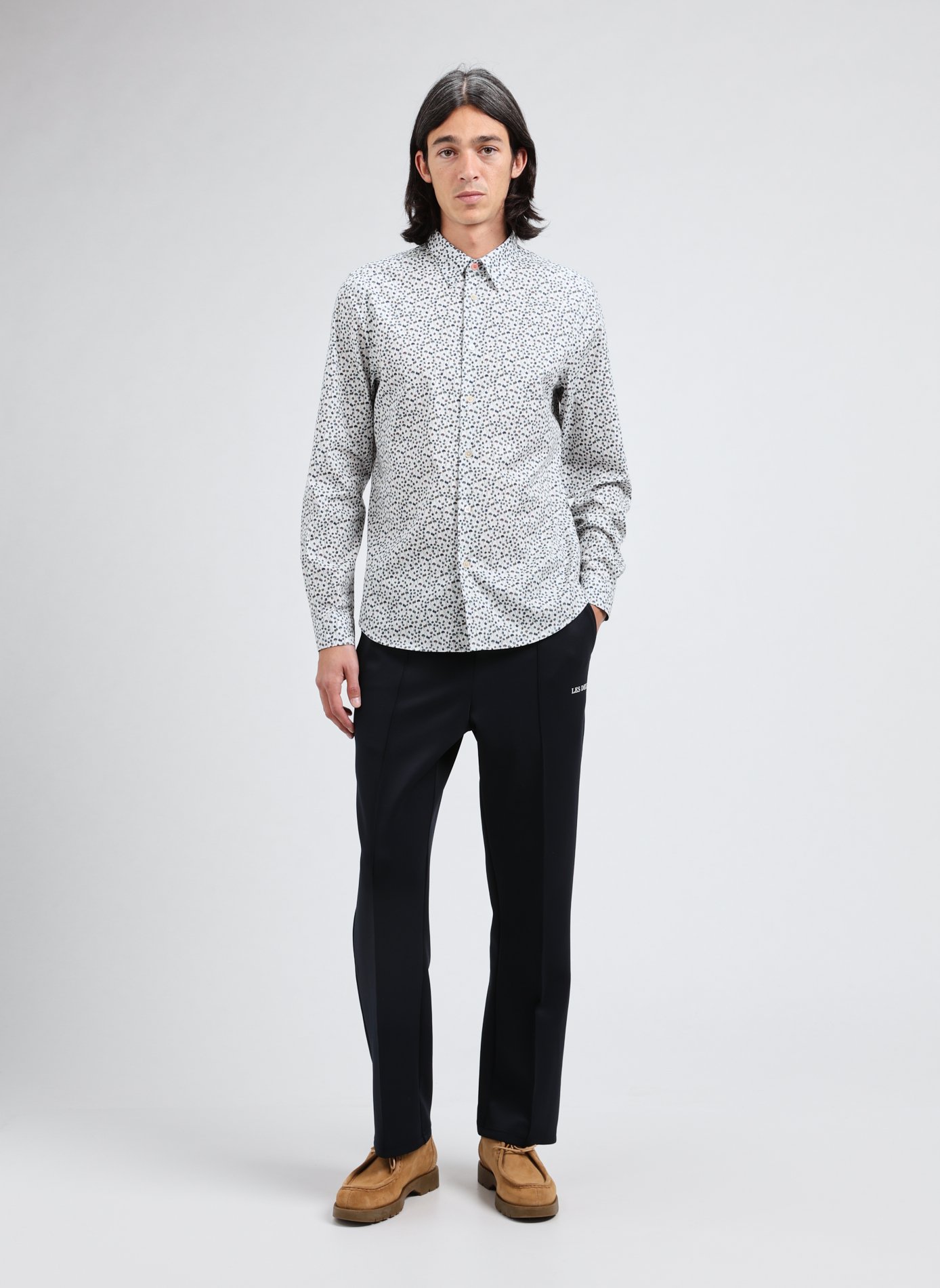 Printed cotton-blend shirt PAUL SMITH White