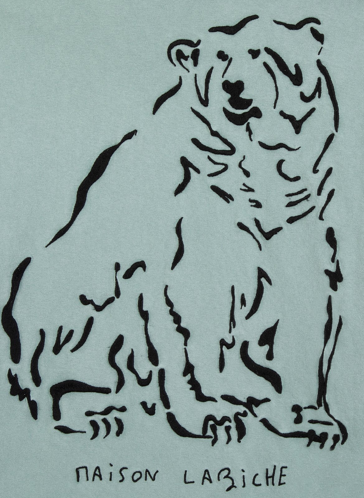 T-shirt brodé en coton  MAISON LABICHE Vert