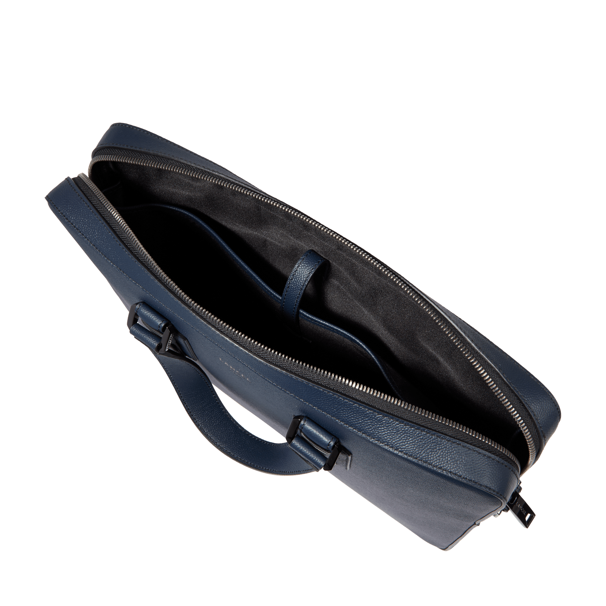 Porte-documents zippé 14" charlie de lancel en cuir LANCEL Bleu