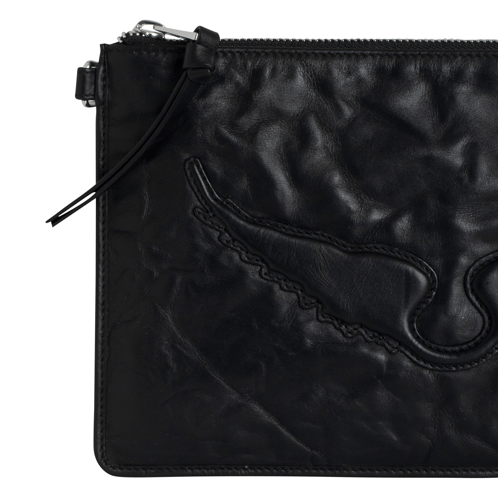 Pochette en cuir angel ZADIG&VOLTAIRE Noir