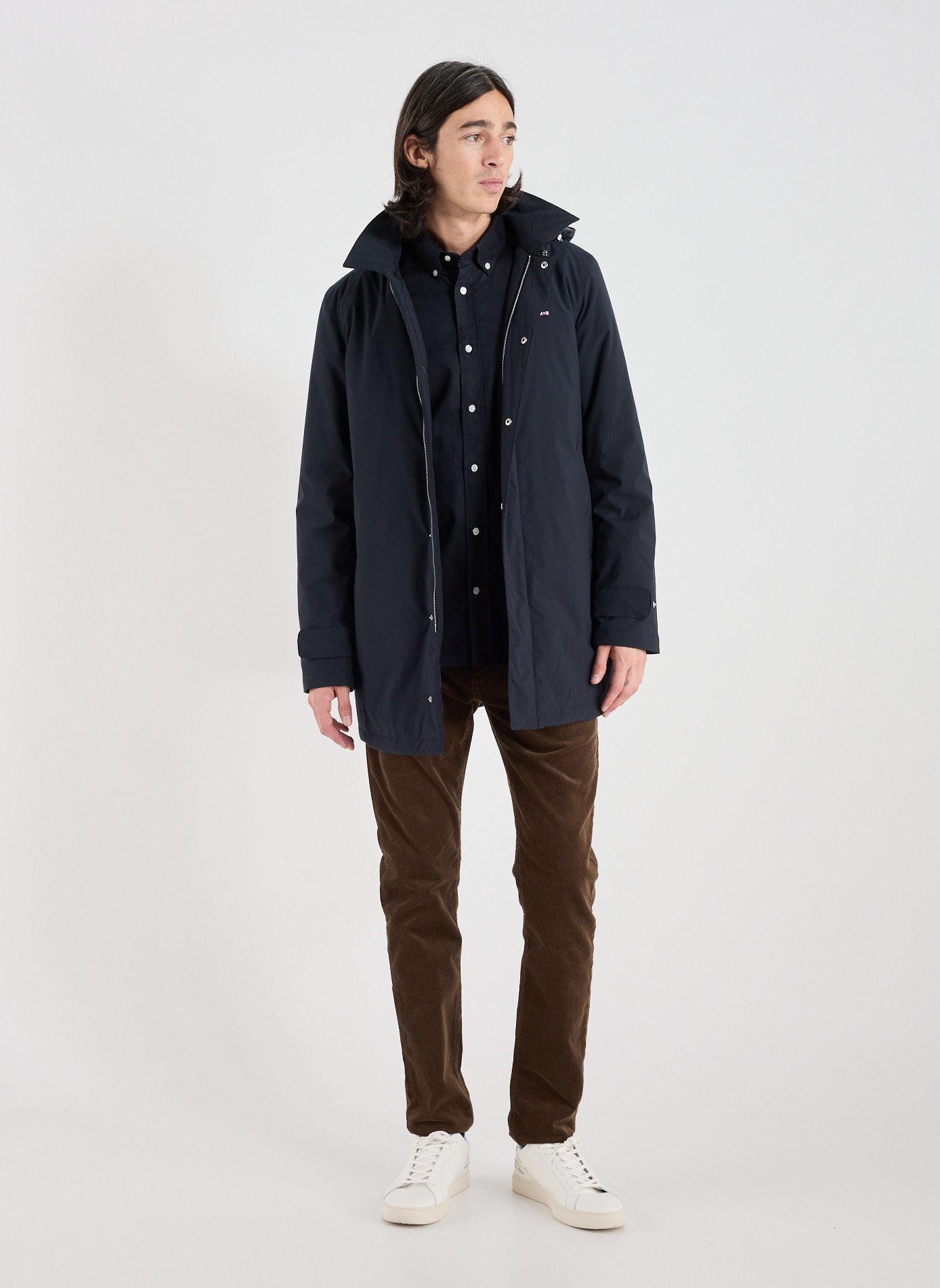 Mid-length jacket EDEN PARK Blue