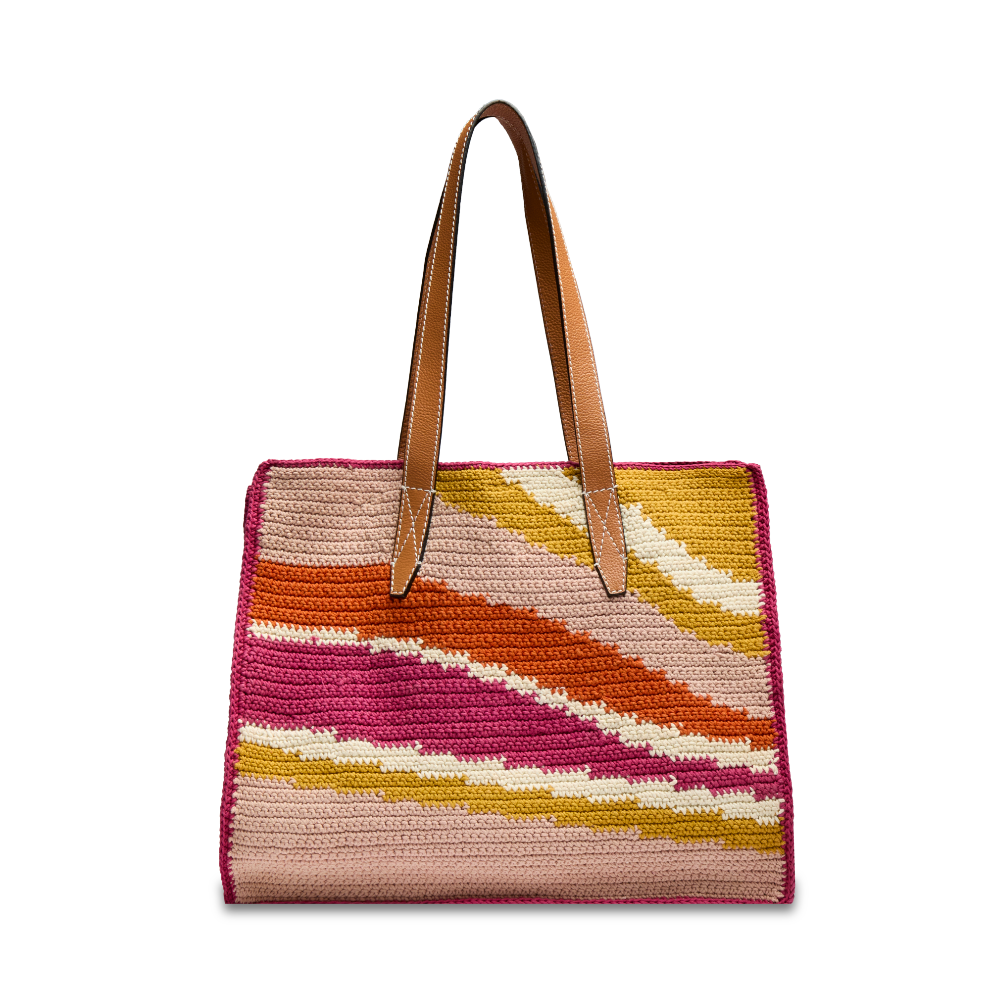 Sac cabas l summer mania de lancel en coton LANCEL Rose