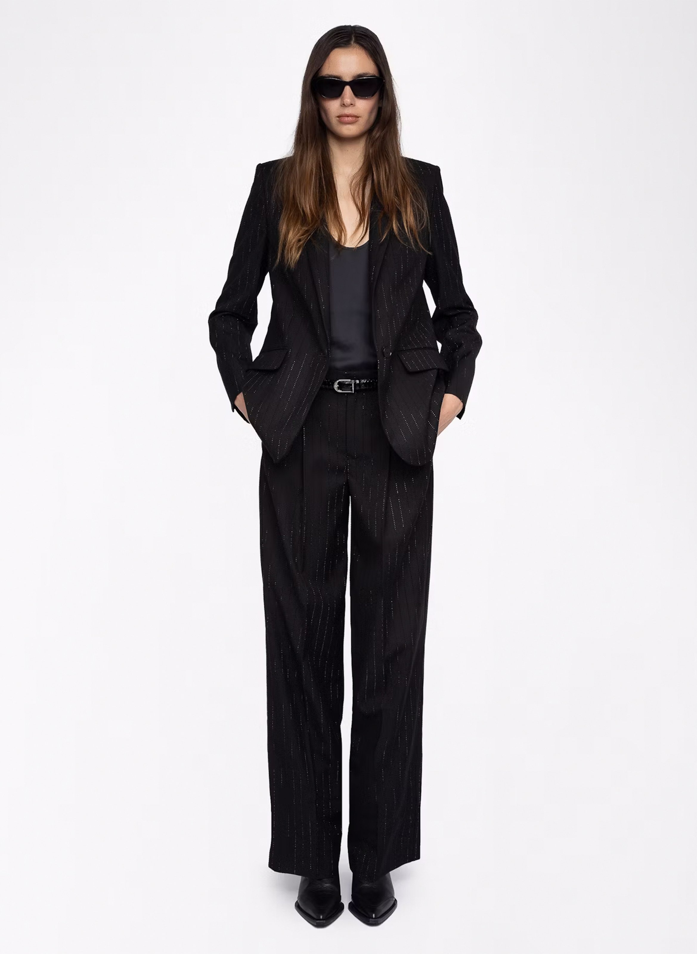 Veste tailleur pailettée valse ZADIG&VOLTAIRE Noir