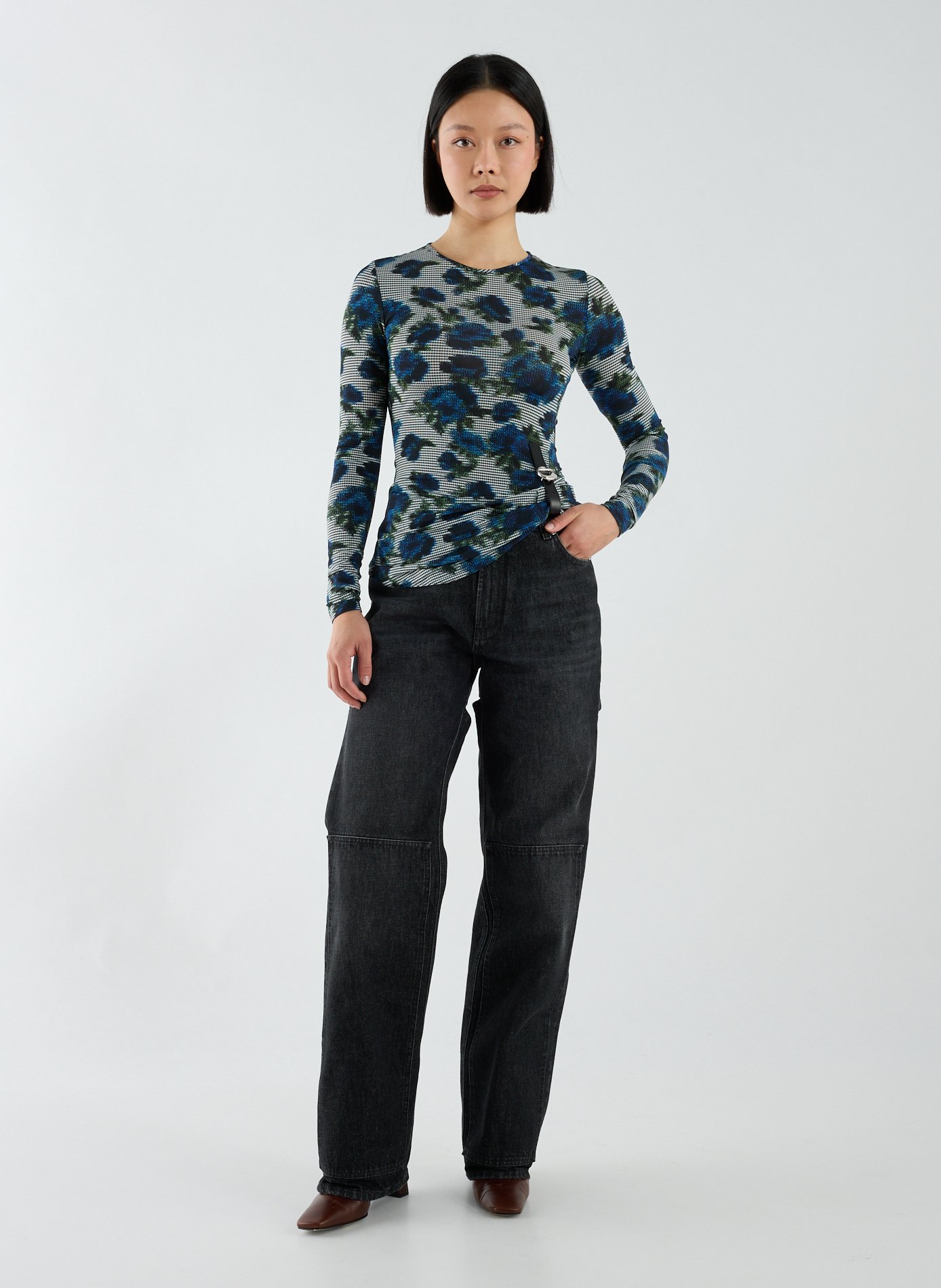 Jean large en coton JEAN PAUL GAULTIER Noir