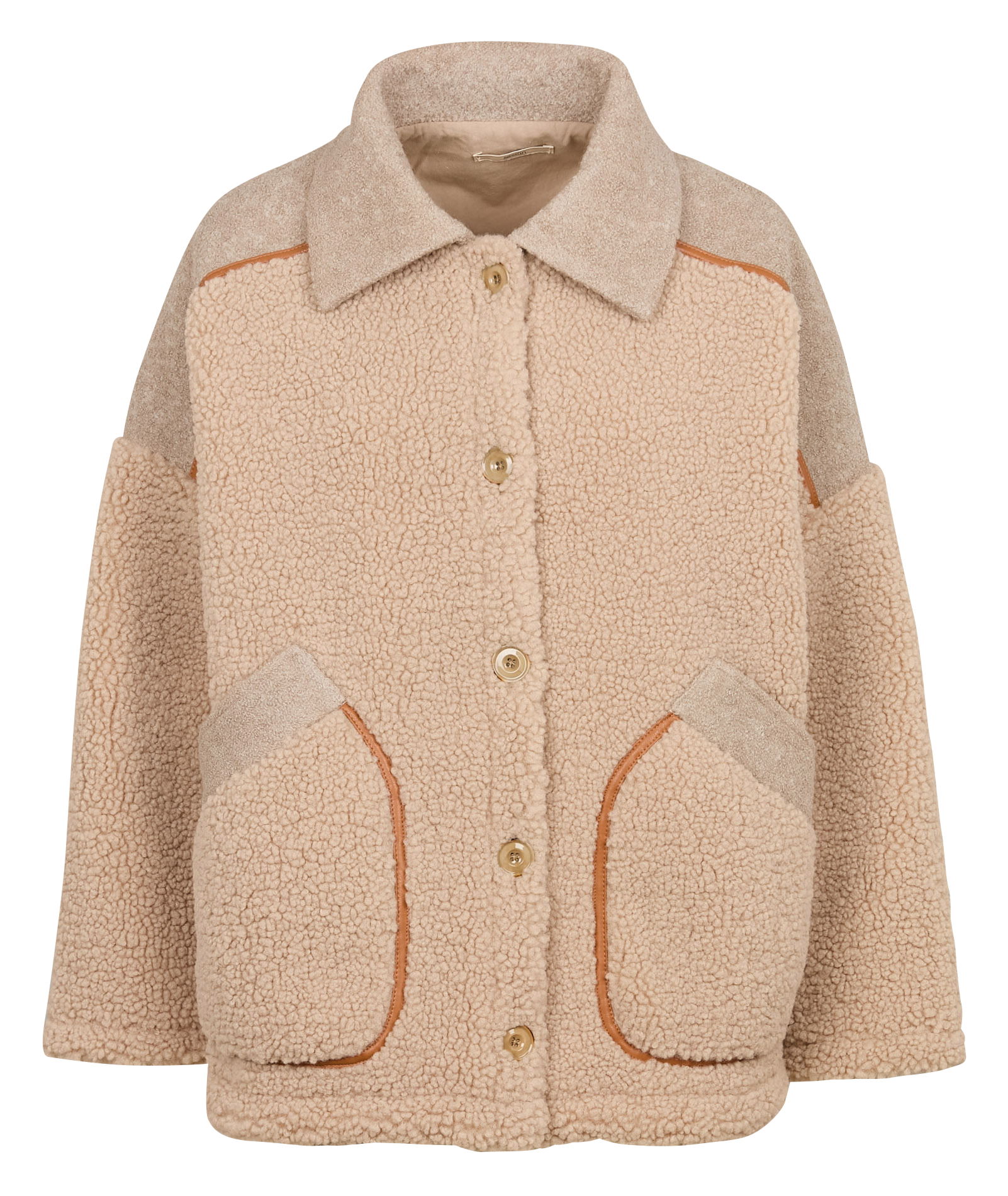 Veste oversize en laine mélangée icy rocky SESSUN Beige