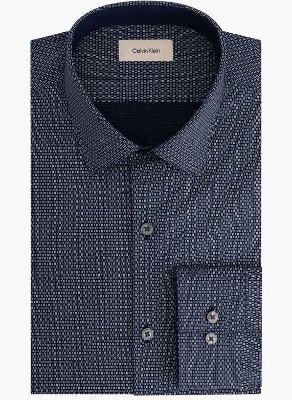 Slim fancy cotton shirt Blue Calvin klein - Men | Printemps.com Slim fancy cotton shirt Blue Calvin klein - Men | Printemps.com