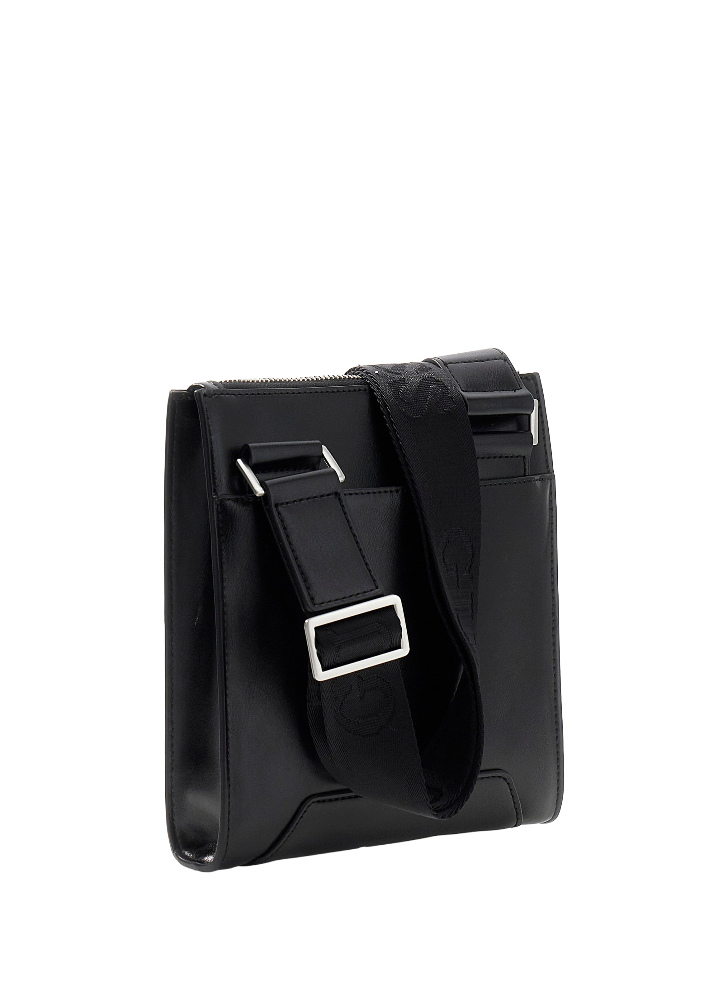 Leather-effect shoulder bag GUESS Black