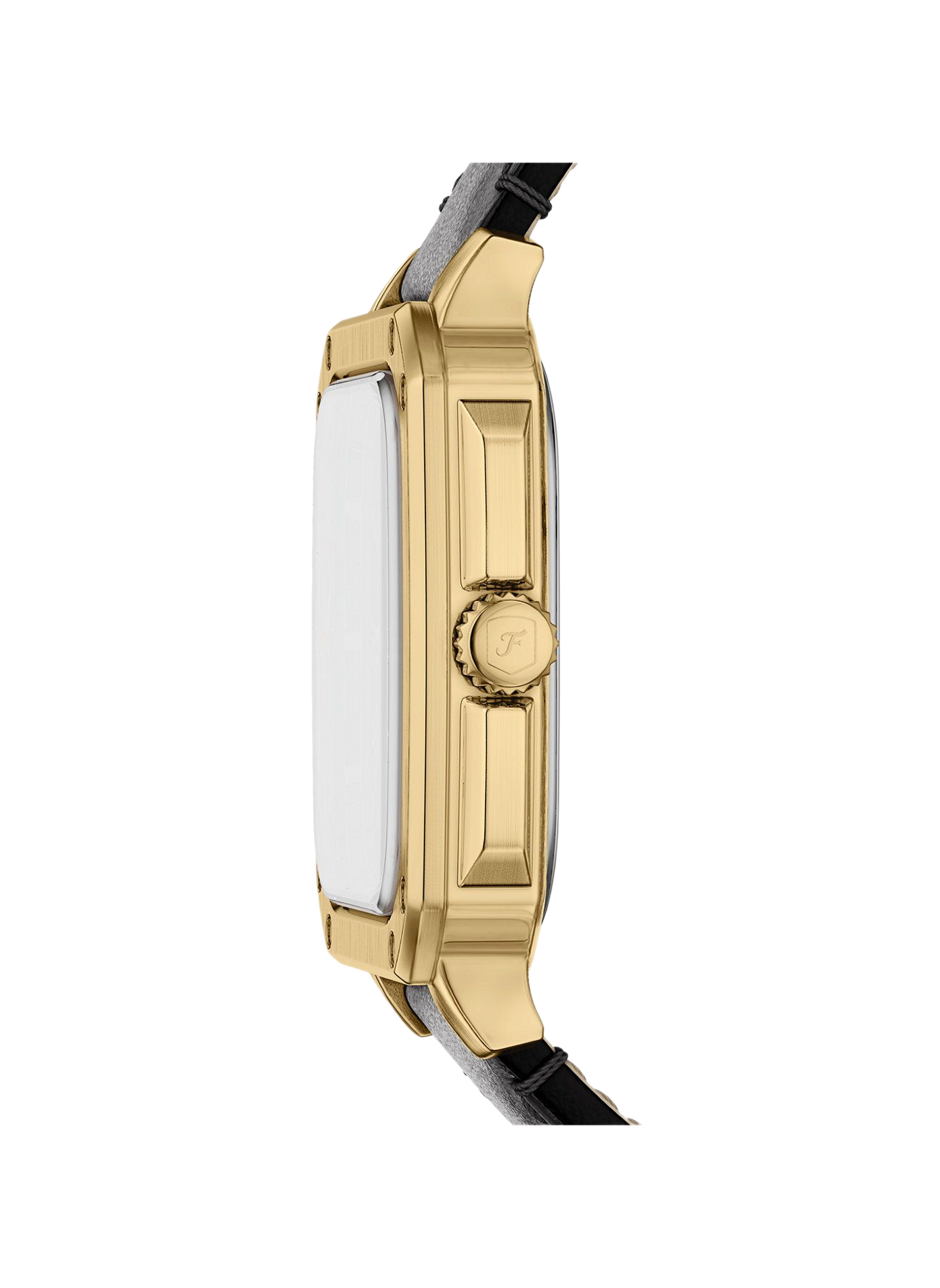 Montre Crosby bracelet en cuir FOSSIL Noir