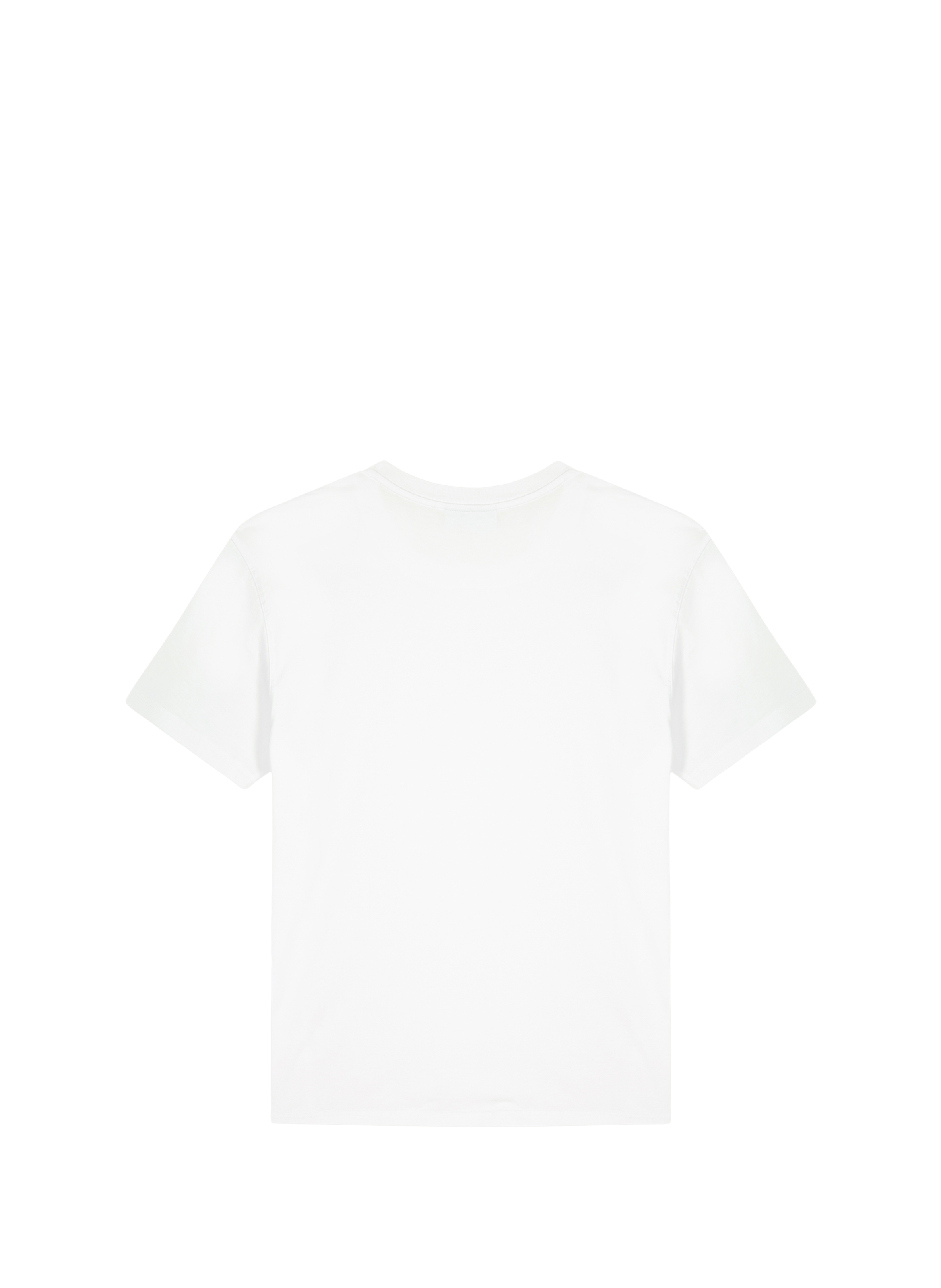 T-shirt Popincourt brodé en coton biologique  MAISON LABICHE Blanc