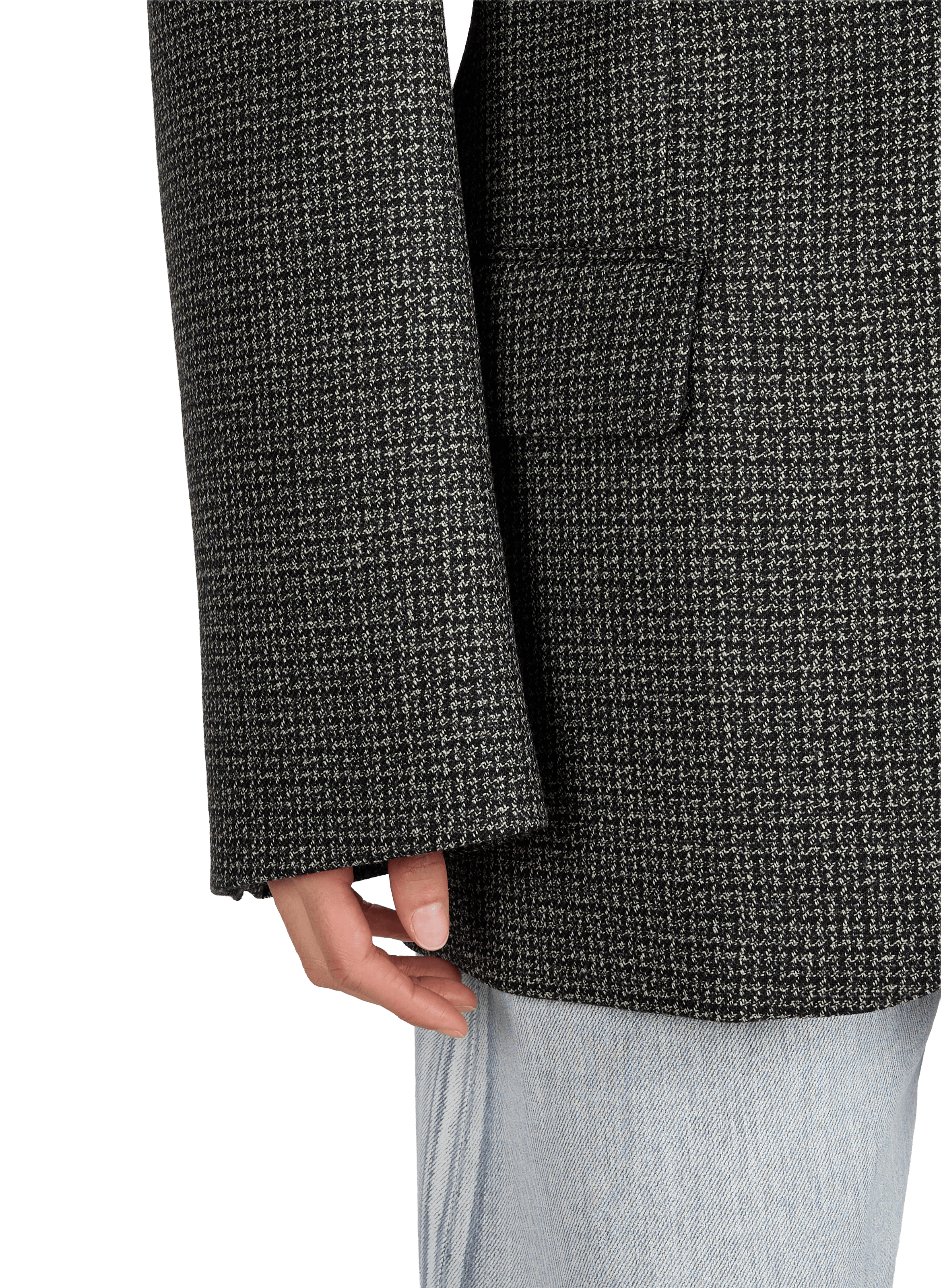 Veste de tailleur droite imprimée en laine  ACNE STUDIOS Multicolore