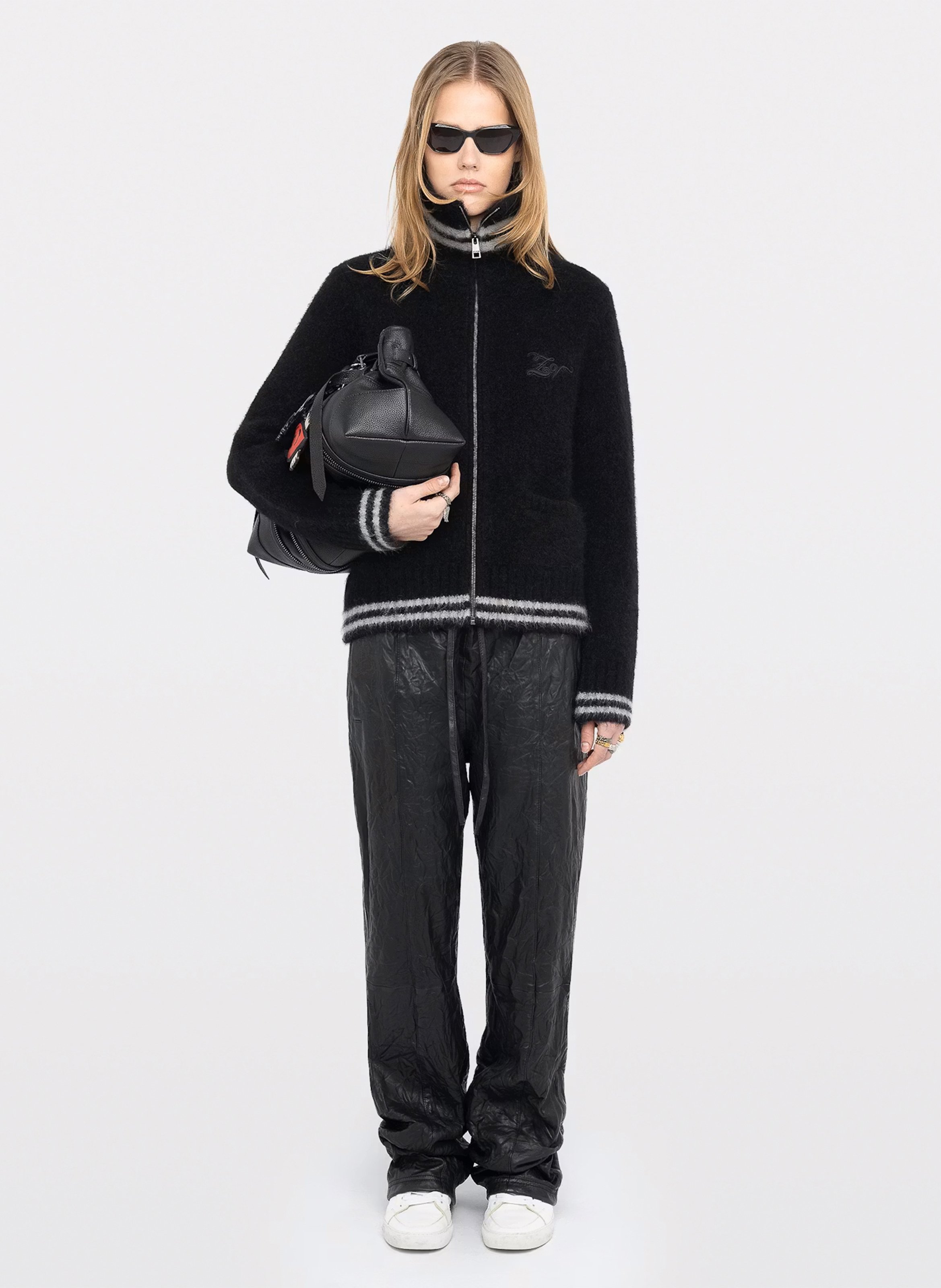 Gilet à col montant gildas ZADIG&VOLTAIRE Noir