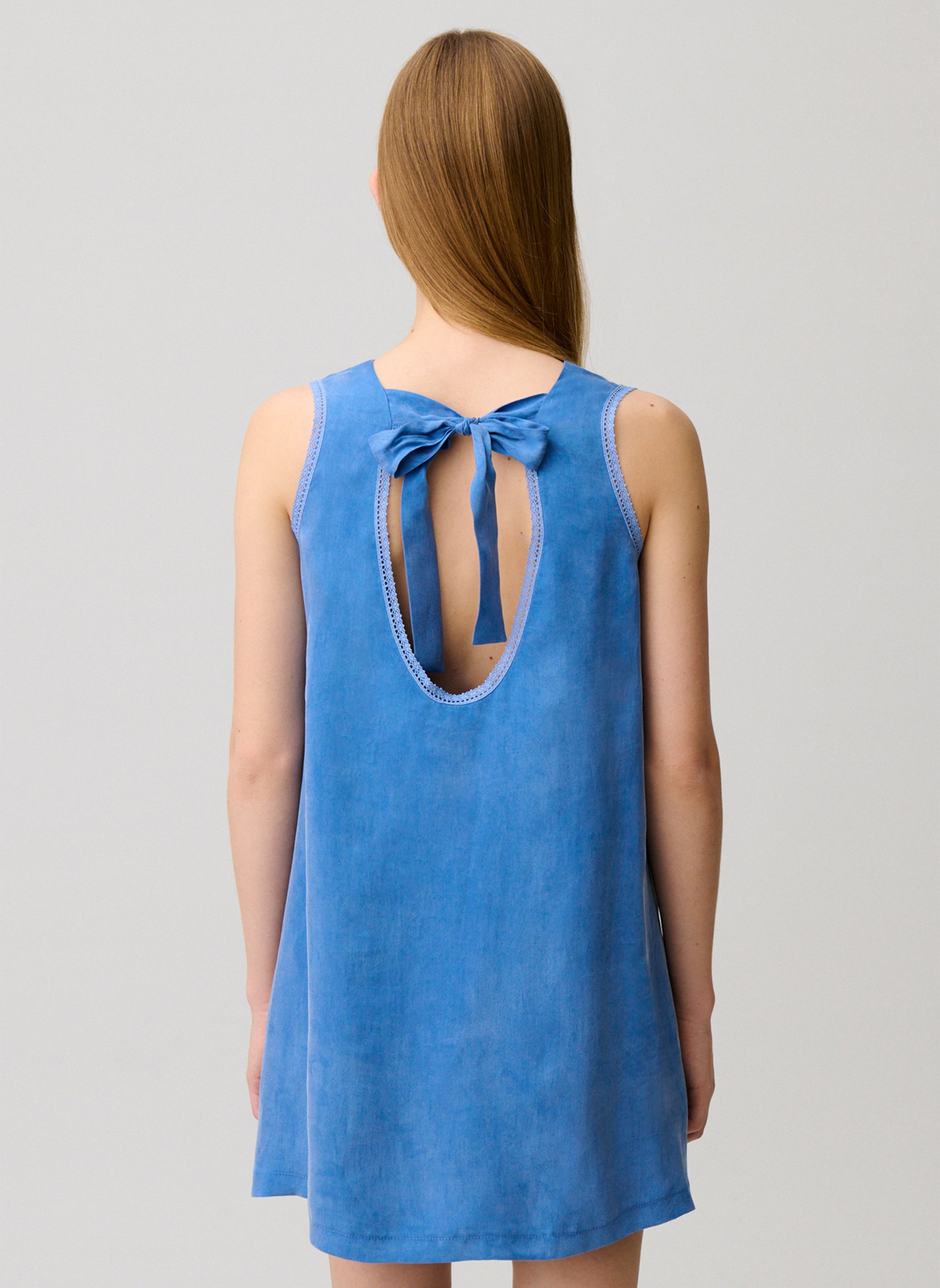 Robe courte sans manches unie CLAUDIE PIERLOT Bleu