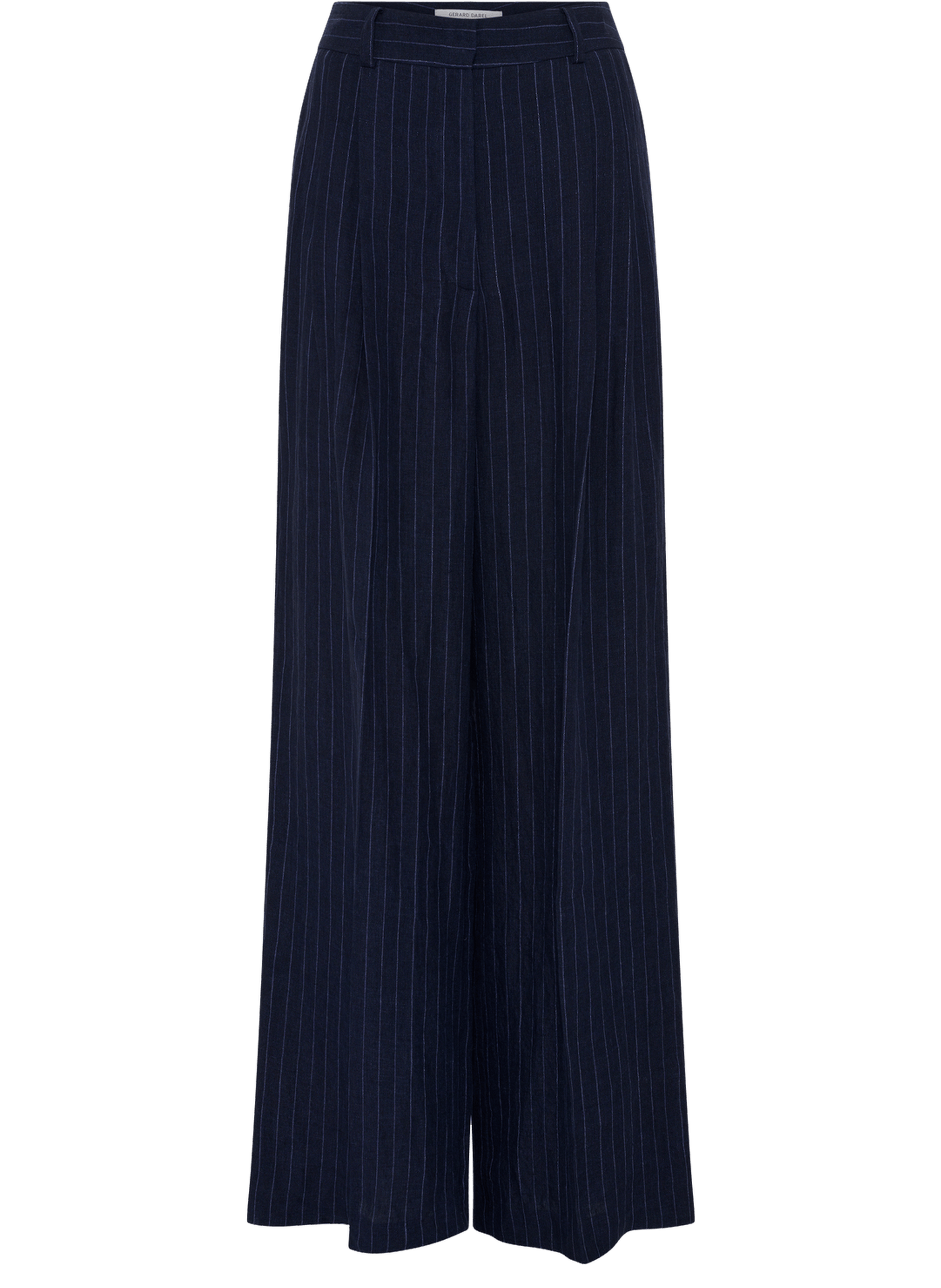 Pantalon large rayé en lin - ayla GERARD DAREL Bleu