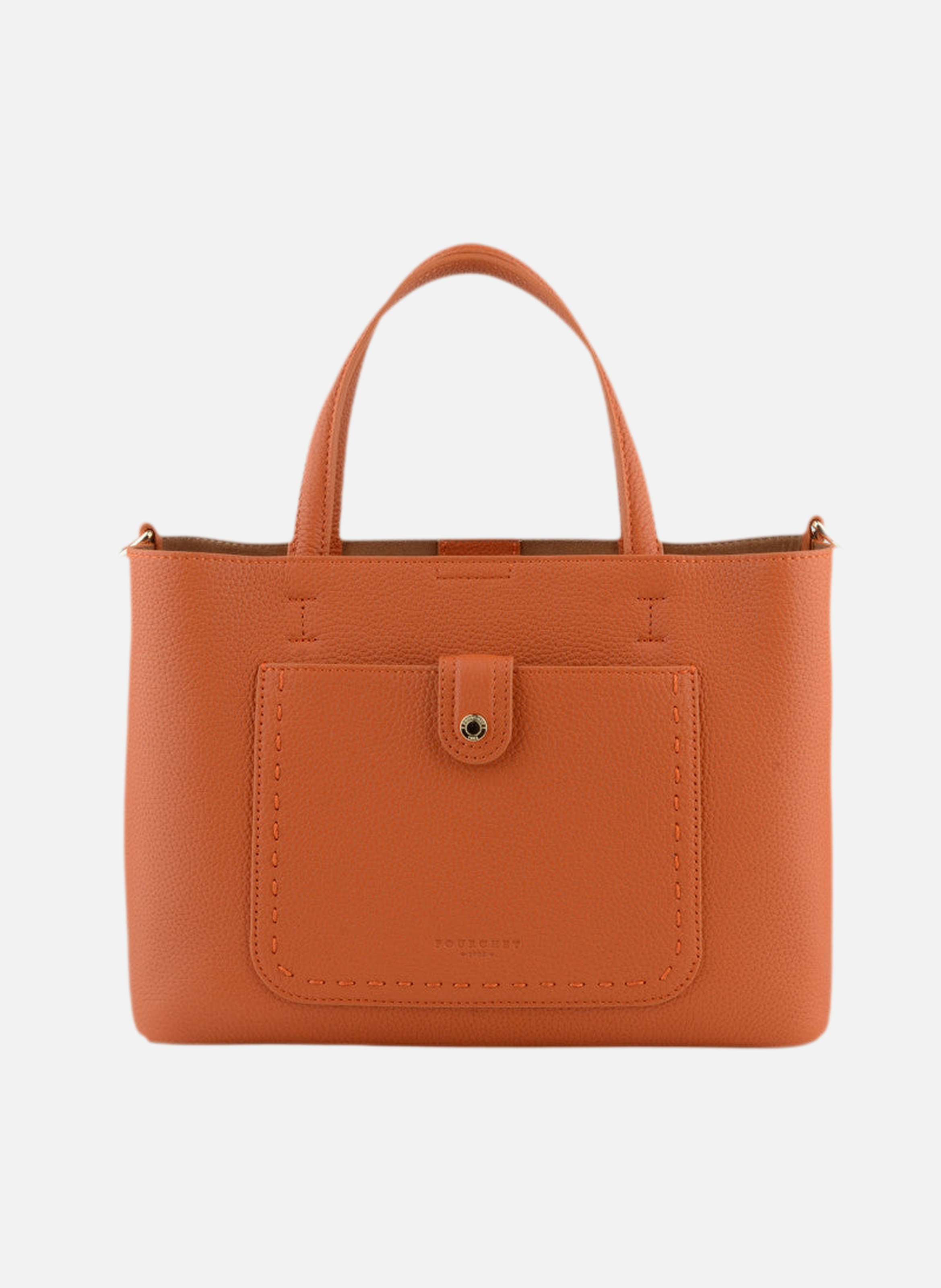 Bride soft | sac à main en cuir de vachette POURCHET Orange
