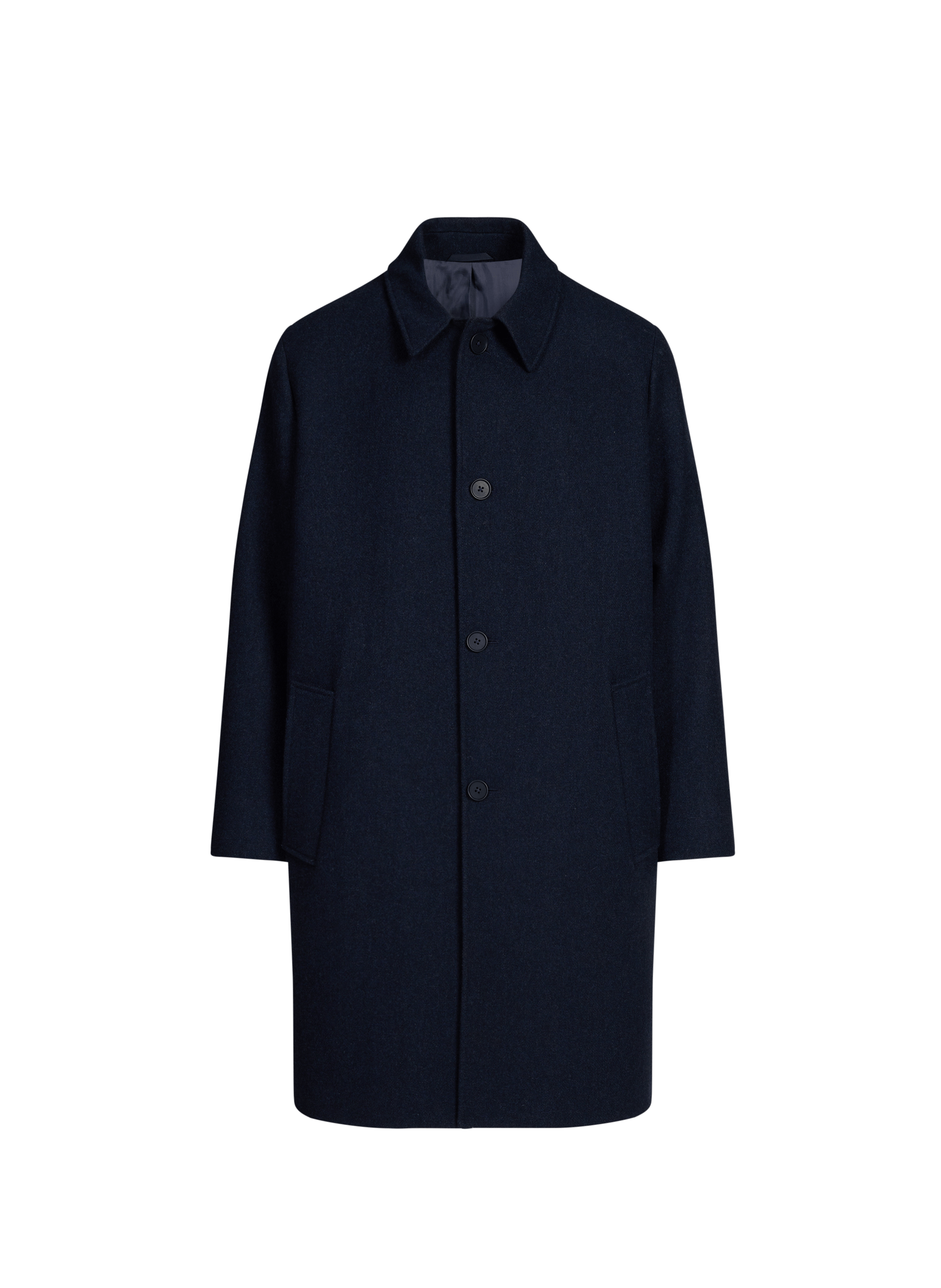 Long woolen buttoned coat SAISON 1865 Blue